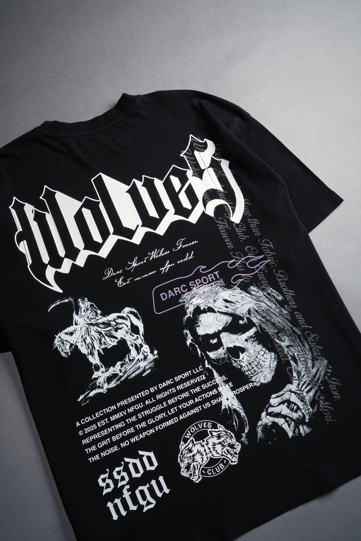 Muerte V2 "Premium" Oversized Tee in Black