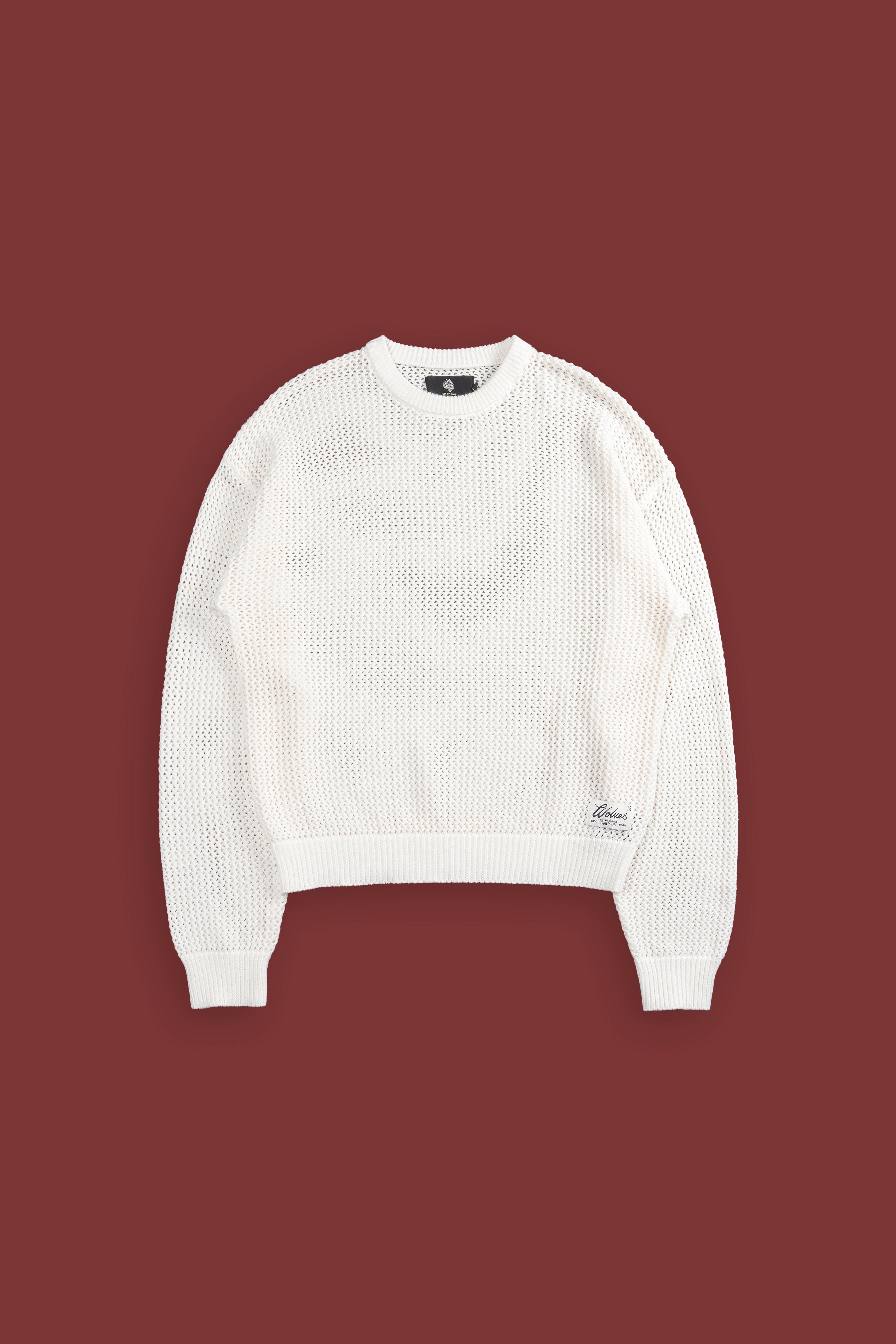 Since Patch Satva Knit L/S Crewneck in Cream