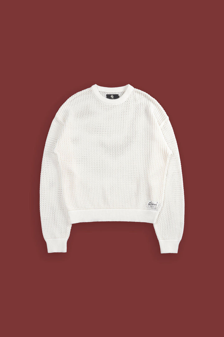 Since Patch Satva Knit L/S Crewneck in Cream