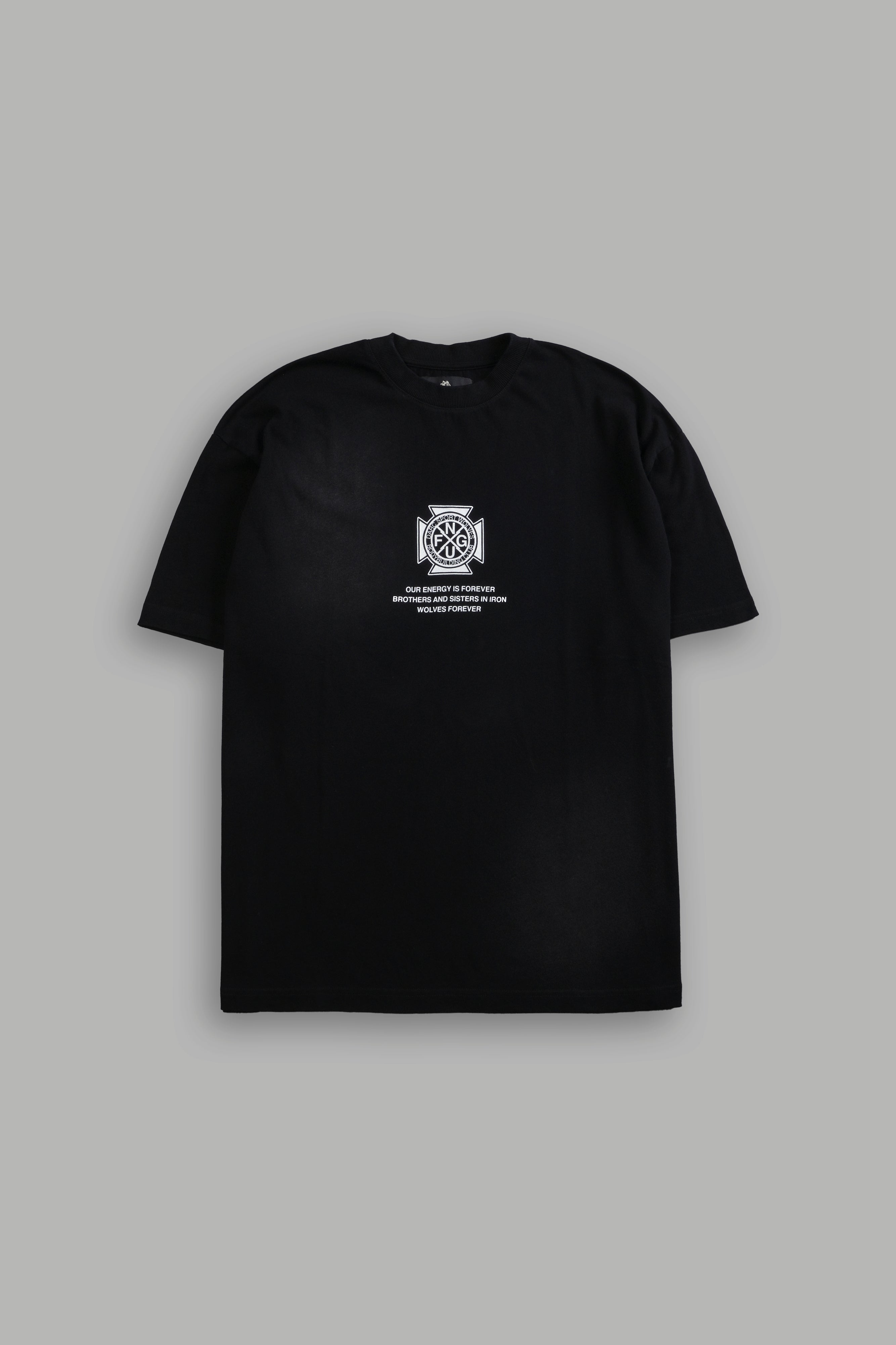 Till Forever Inferno "Premium" Oversized Tee in Black Sun Fade