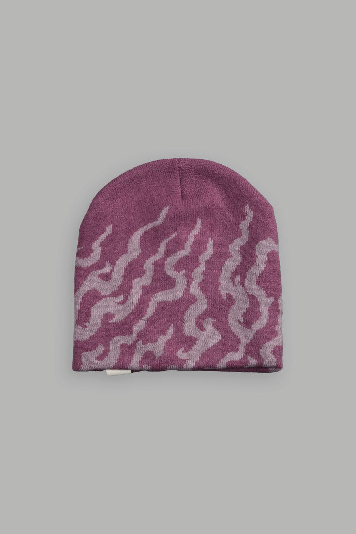 Warrior's Fire Cap Beanie in Pink Smoke