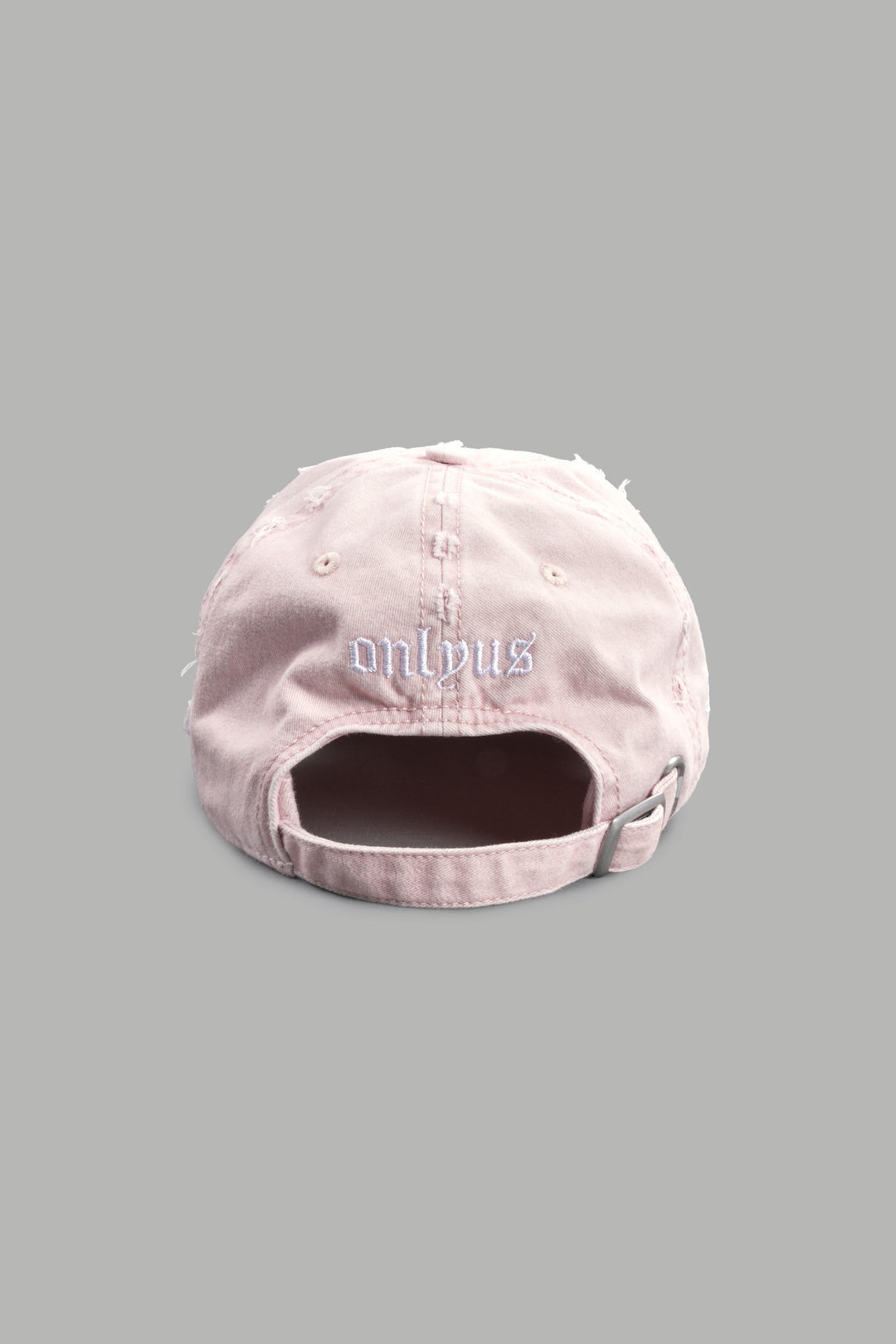 Eye of the Beholder Distressed Dad Hat in Washed Bubblegum