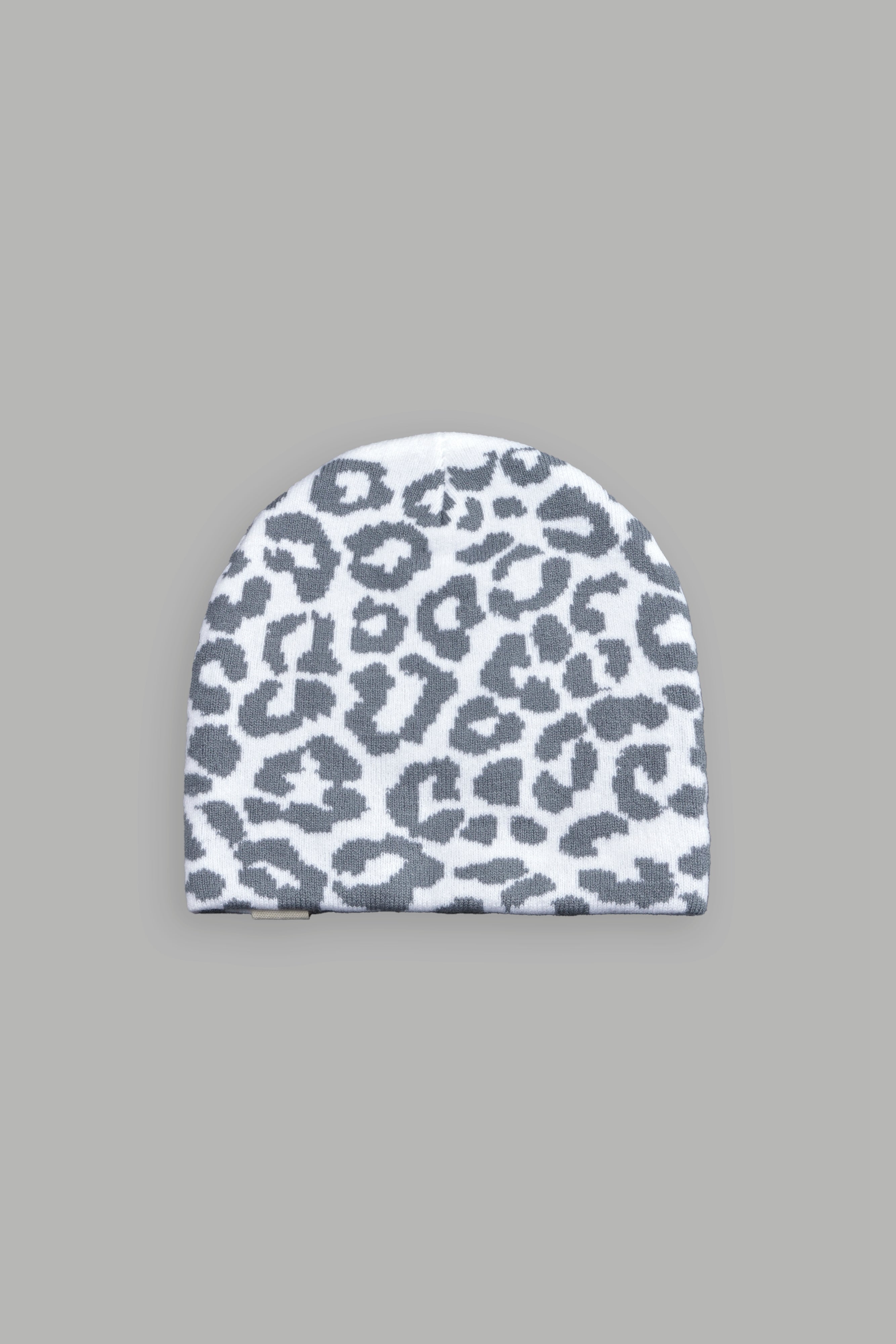 Wolf Patch V2 Cap Beanie in White/Wolf Gray