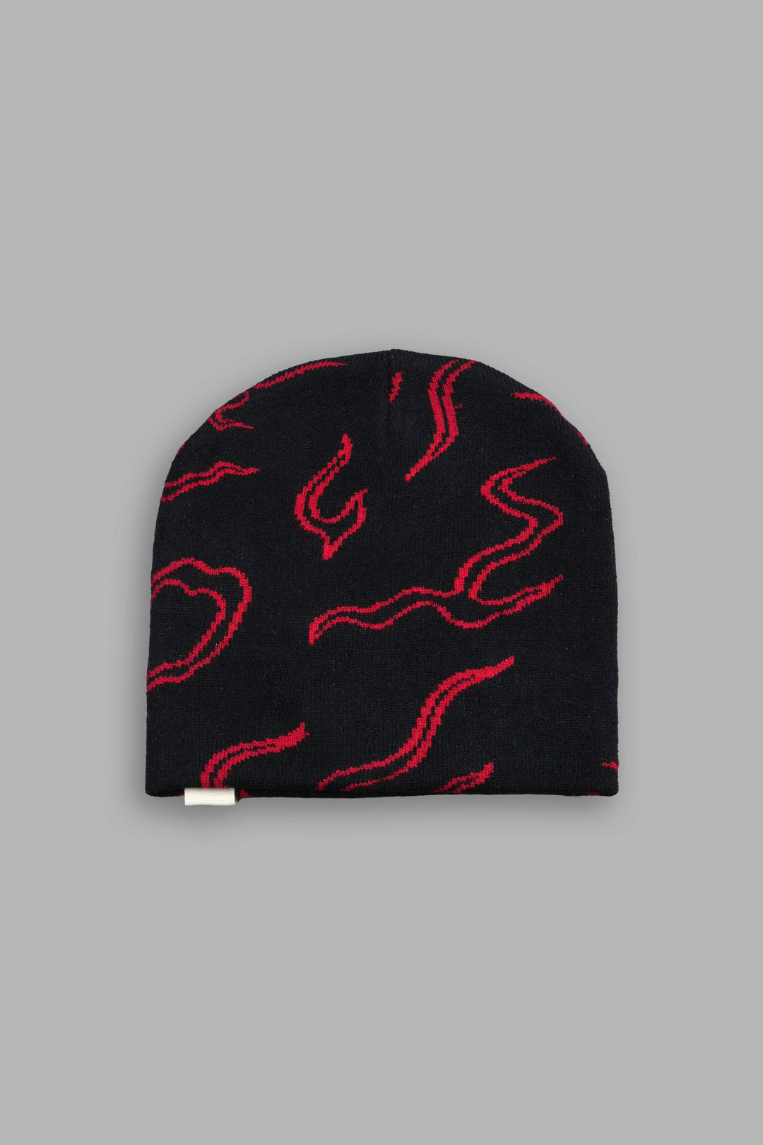 Our Fire Cap Beanie in Black/Red