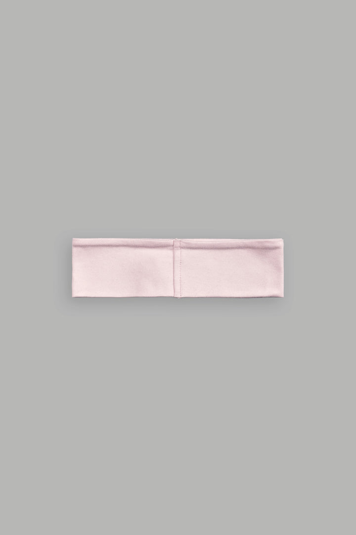 Wolf Head Wide Headband in Warm Blush