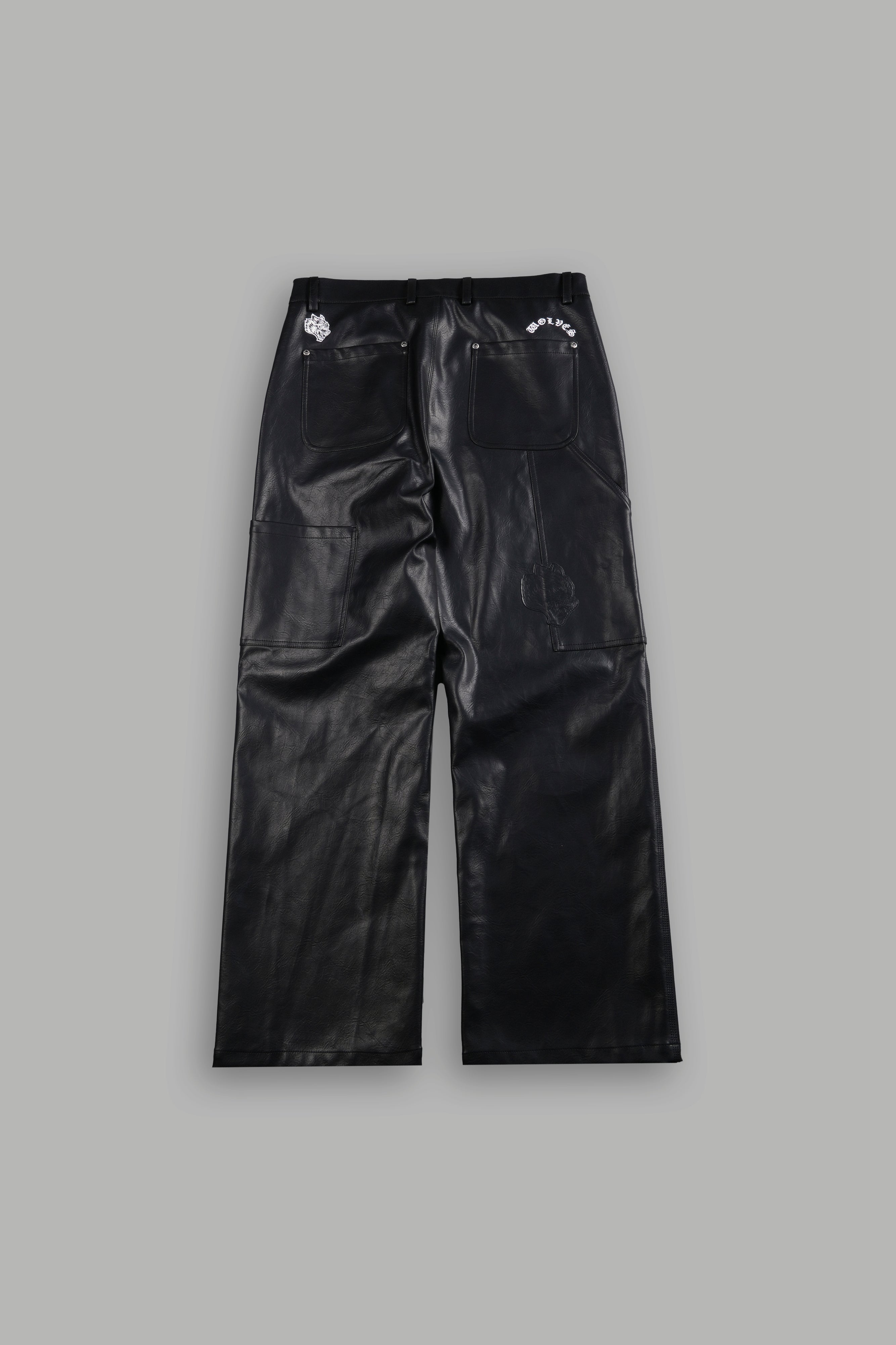 Embossed Leather Hoffa V2 Pants in Black – DarcSport