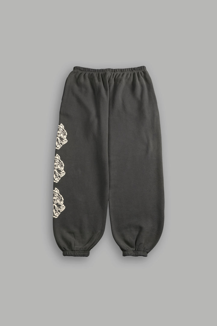 Heart Cherub Lightweight Lounger Sweat Pants in Wolf Gray Halo Wash