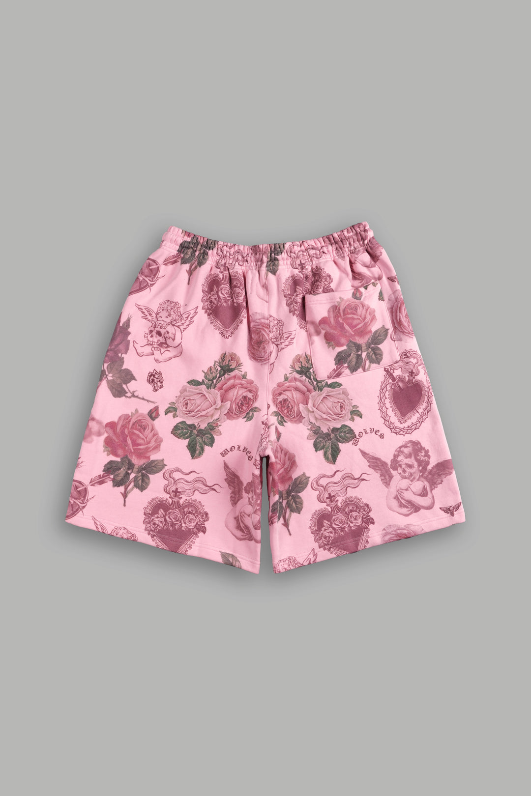 Wolves Club Oversized Osiris Sweat Shorts in De La Rosa