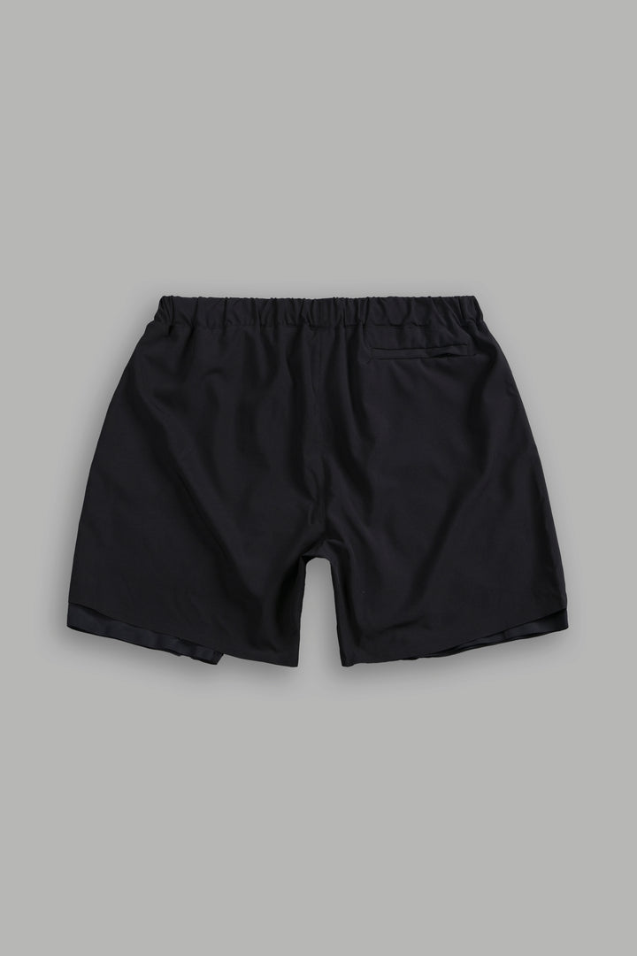 Dual Compression Shorts in Black