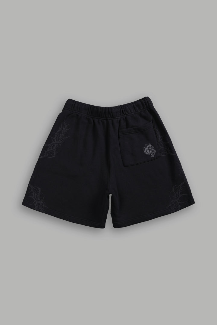 Thorns Post Lounge Sweat Shorts in Black