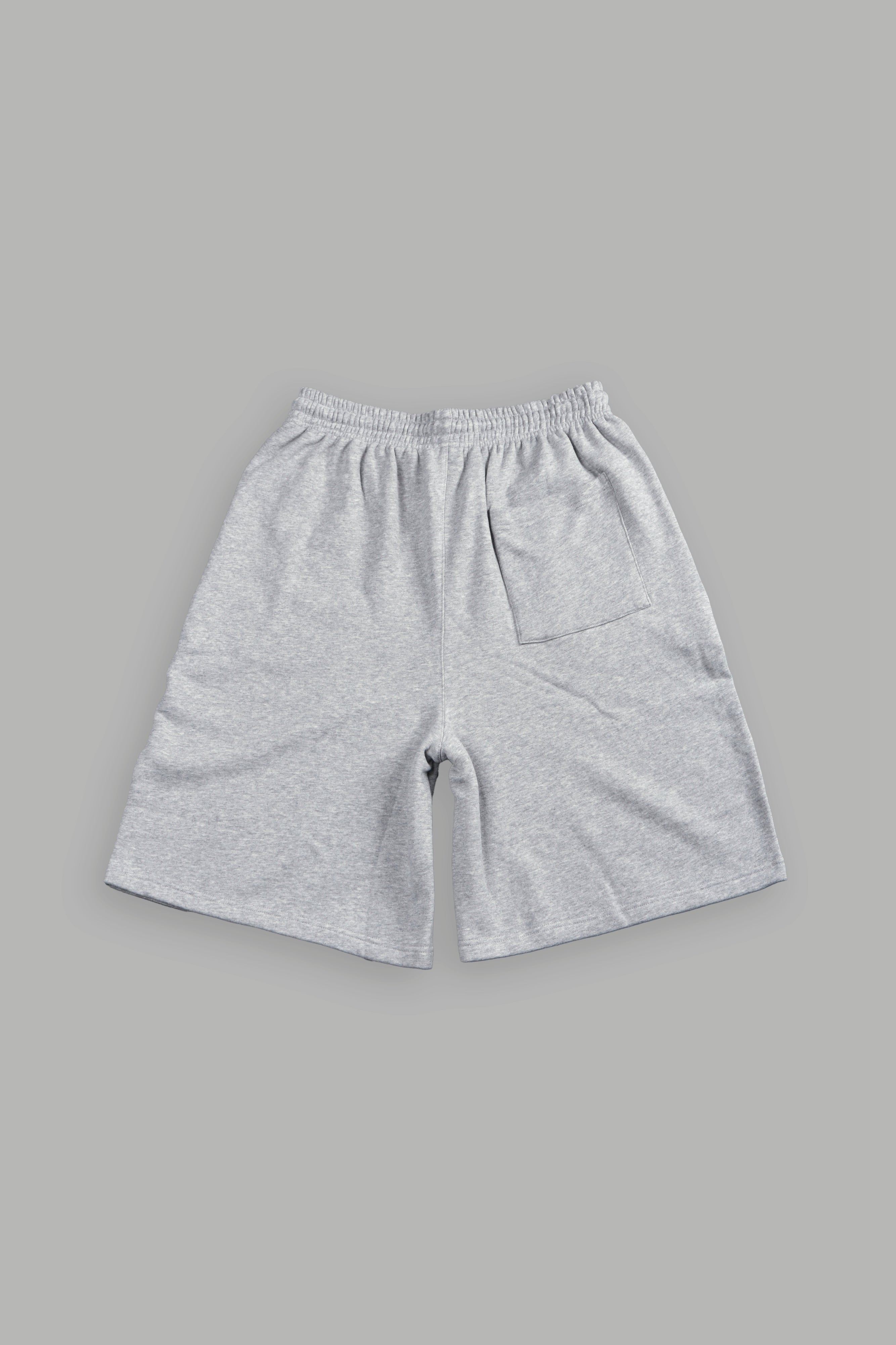 SSDDNFGU FRVR Oversized Osiris Sweat Shorts in Light Athletic Gray