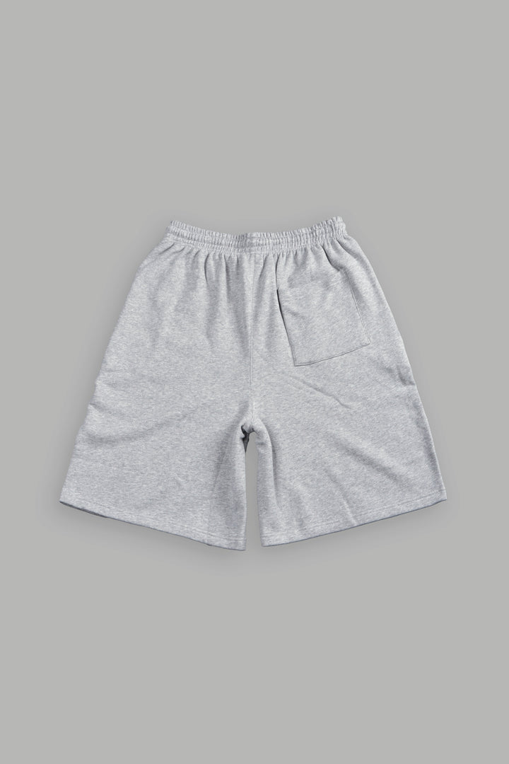 SSDDNFGU FRVR Oversized Osiris Sweat Shorts in Light Athletic Gray