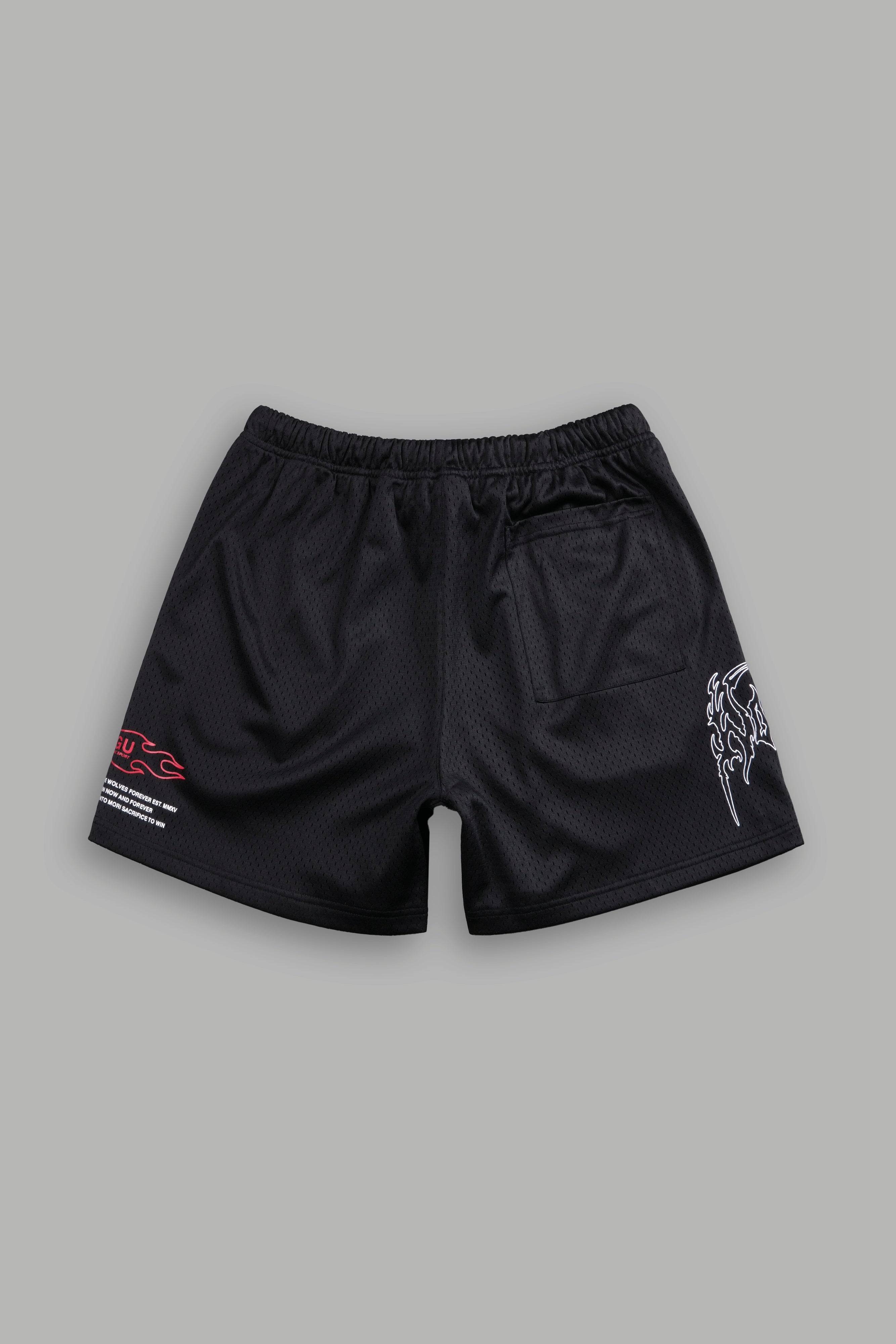 Shadow Hesh Mesh Shorts in Black