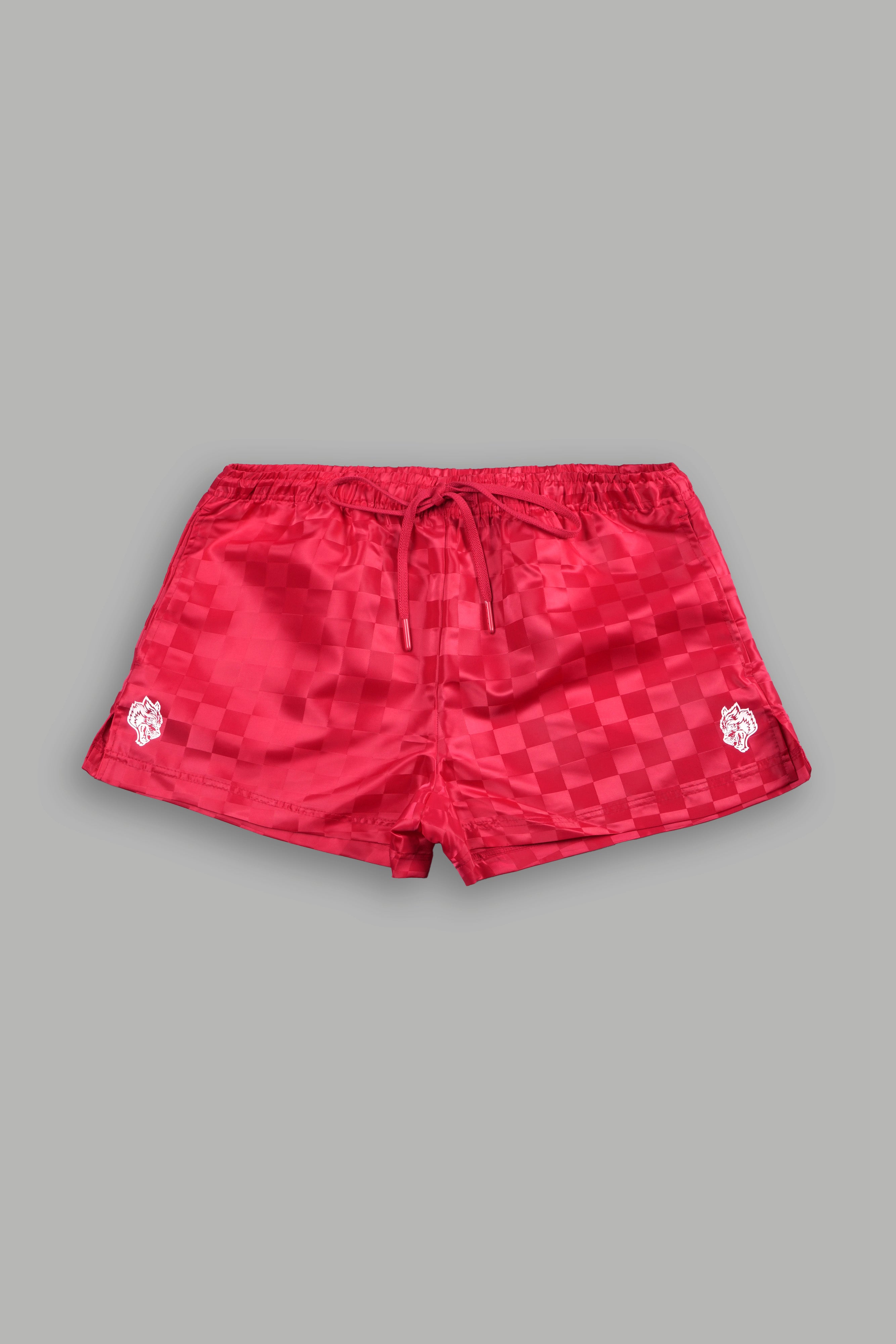 Dual Wolf Roxie Run Shorts in Cherry