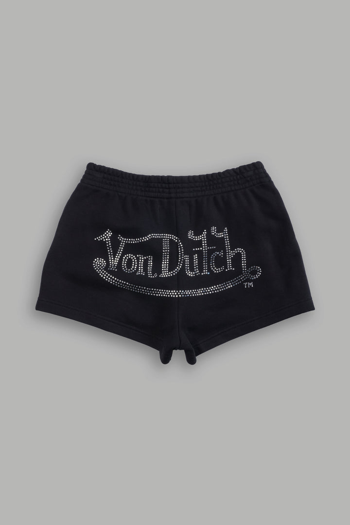 Y2Kulture Ellie Sweat Shorts in Black