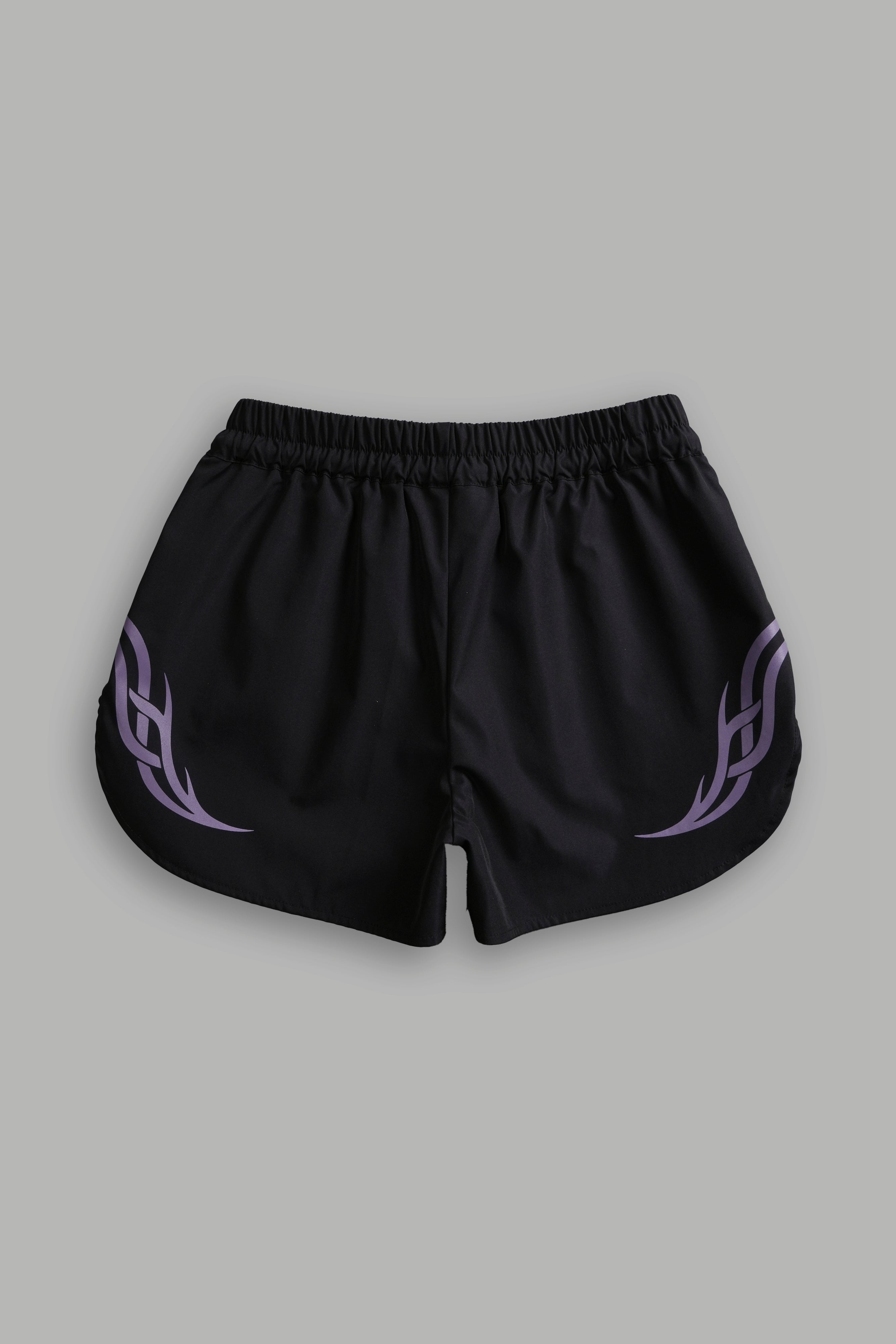 Dual Finite Code She Nadia Track Shorts in Black