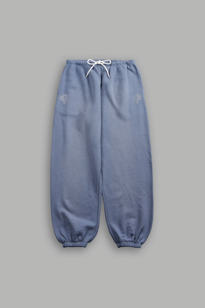 Stone Pyramid Lightweight Lounger Sweat Pants in Norse Blue Sun Fade