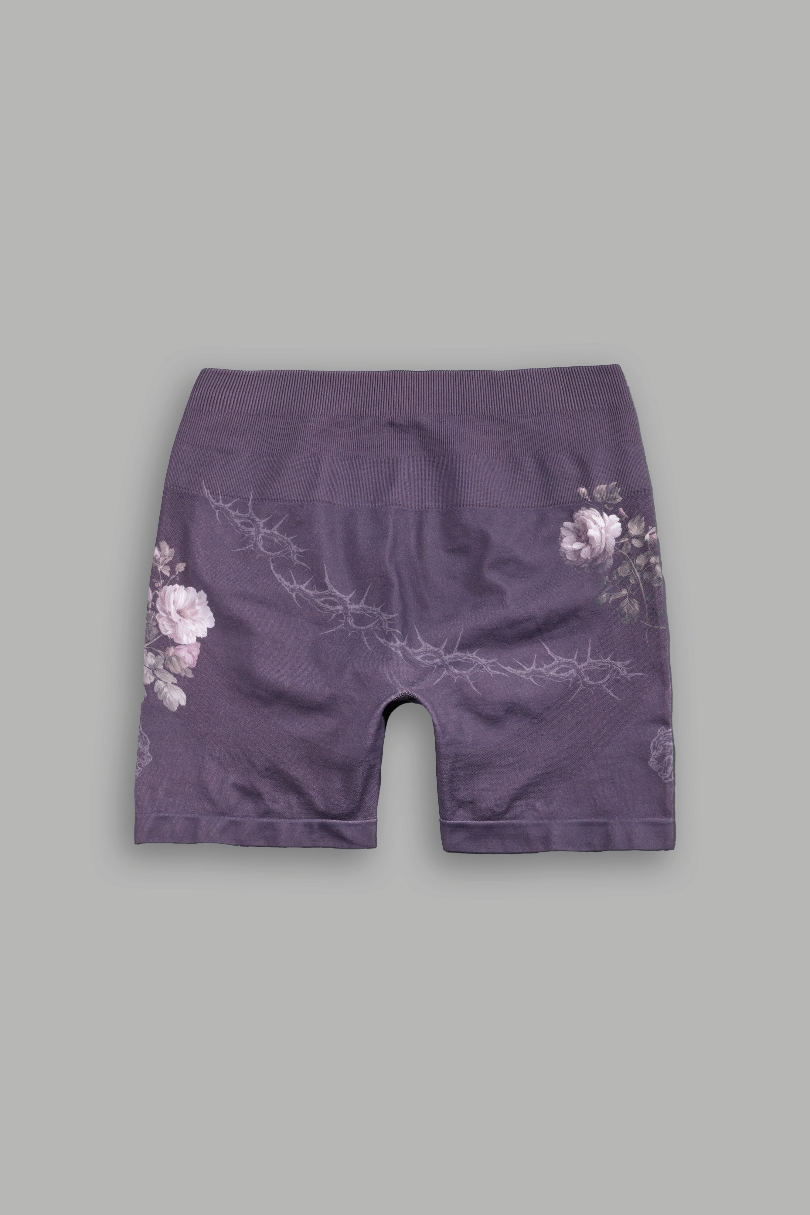 Rose Thorn "Stella" Soft Seamless Shorts in Cherry Wine Rose Thorn