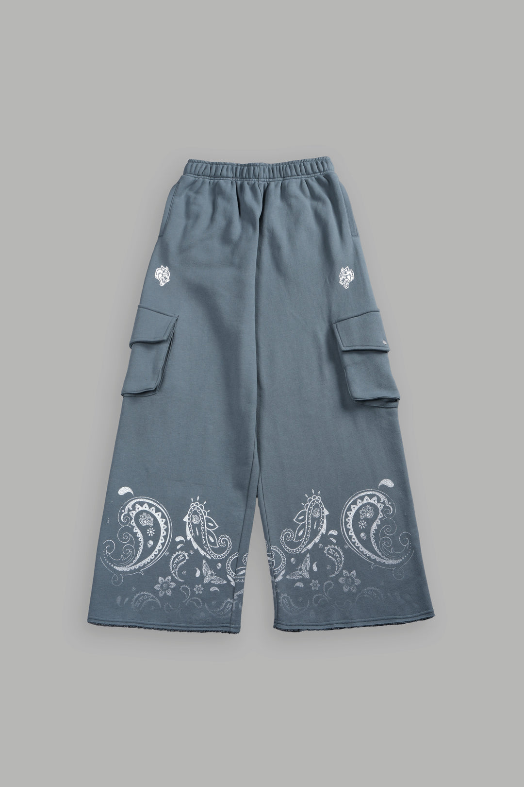 Faded Paisley Durst Cargo Sweats in Greek Stone