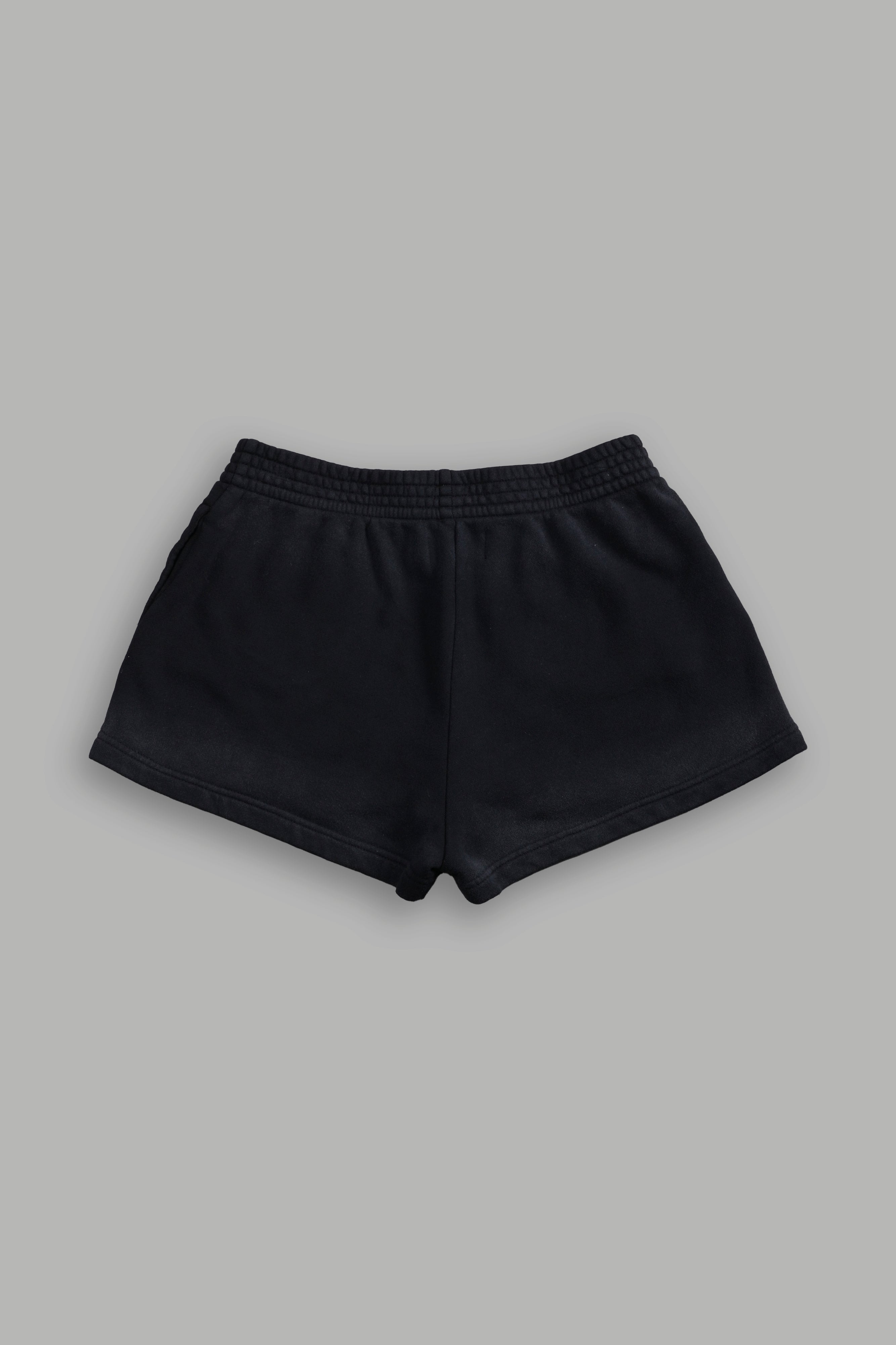 Darc Wandering Ellie Sweat Shorts in Black Drift Wash