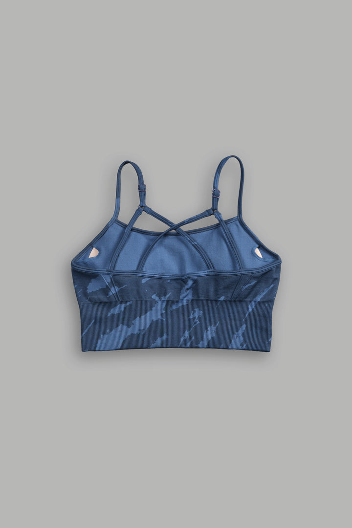 Single Wolf "Everson Seamless" Huxley Bra in Ocean Blue Native Camo