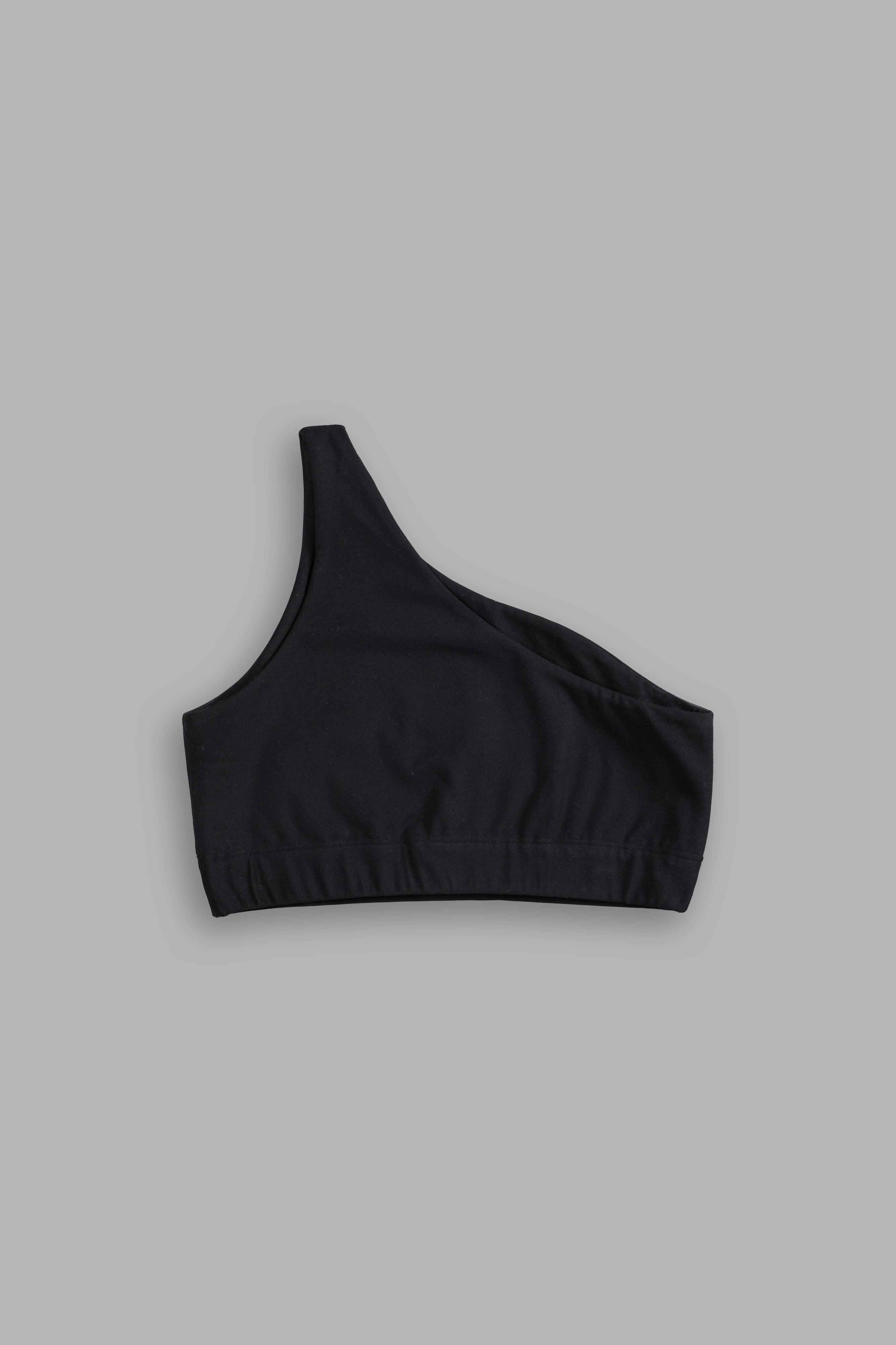 Single Wolf "One Shoulder" Energy Bra in Black