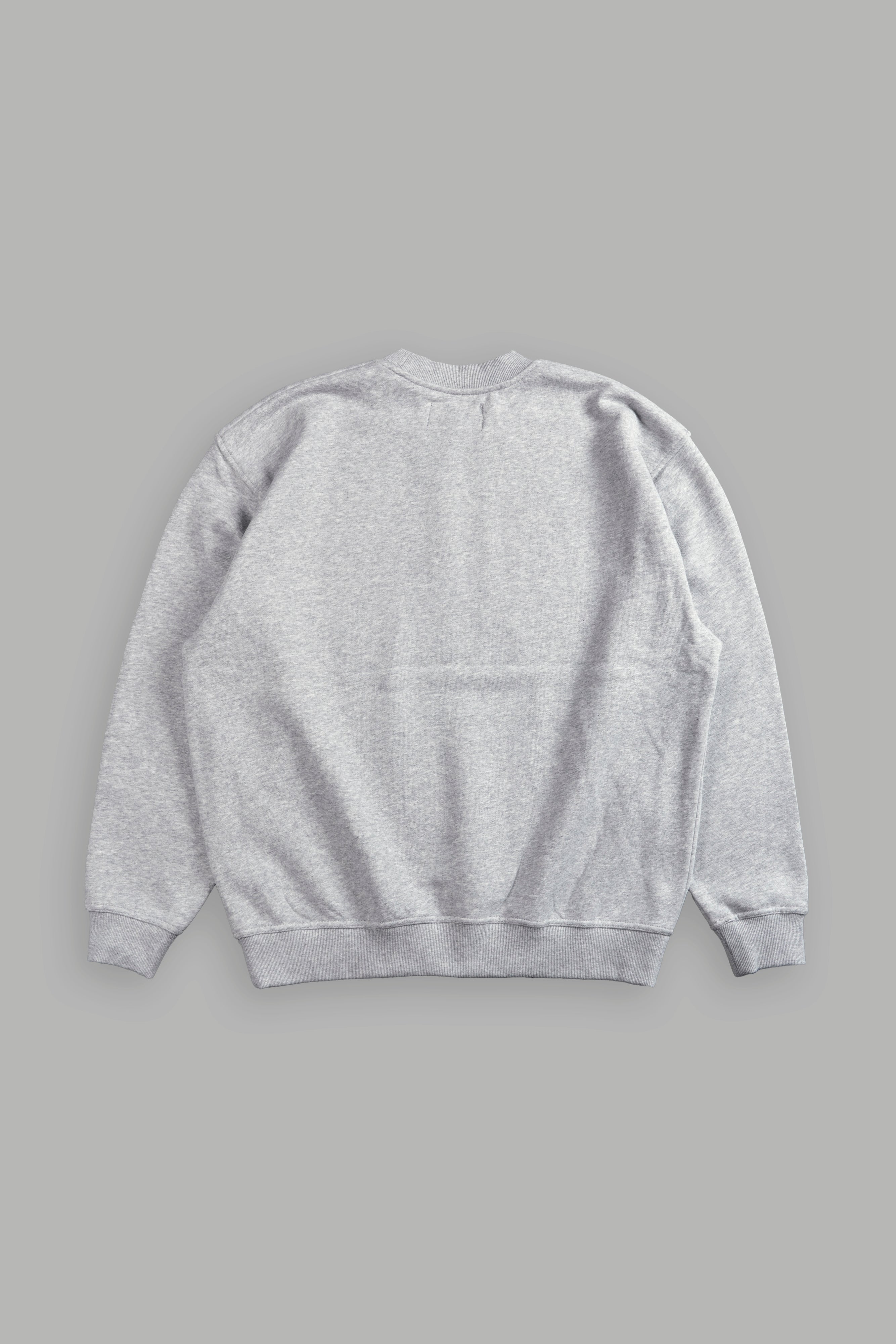 SSDDNFGU FRVR Oversized London Crewneck in Light Athletic Gray