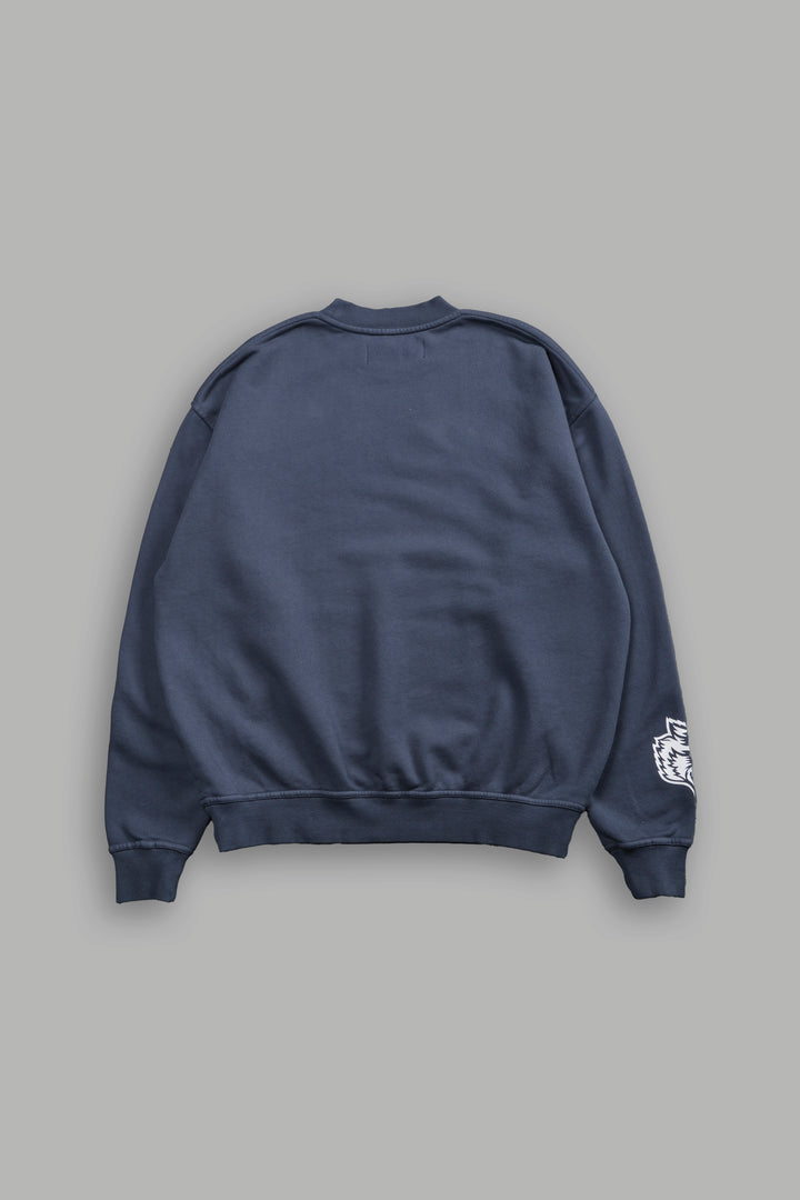 Big SSDD NFGU She London Crewneck in Darc Blue