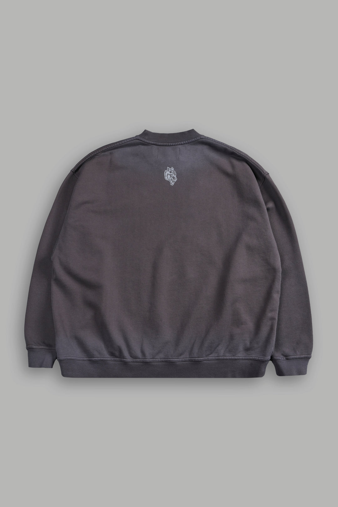 Darc Sport MMXV Grunge Oversized London Unisex Crewneck in Wolf Gray Drift Wash