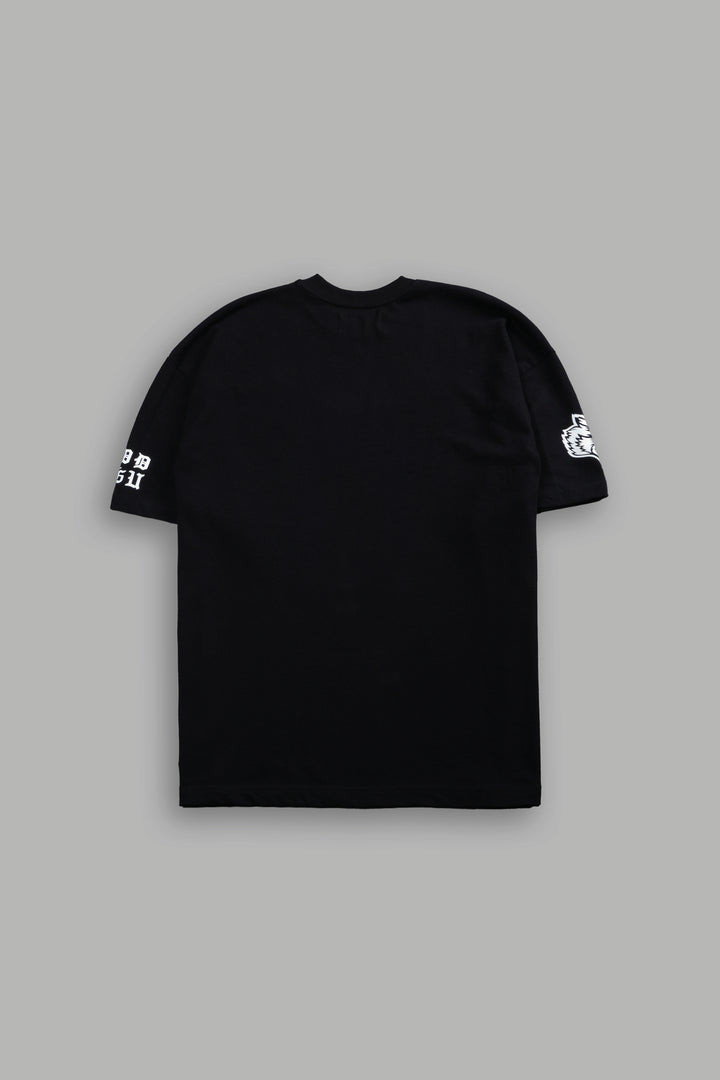 Blood Thunder Premium Oversized Tee in Black