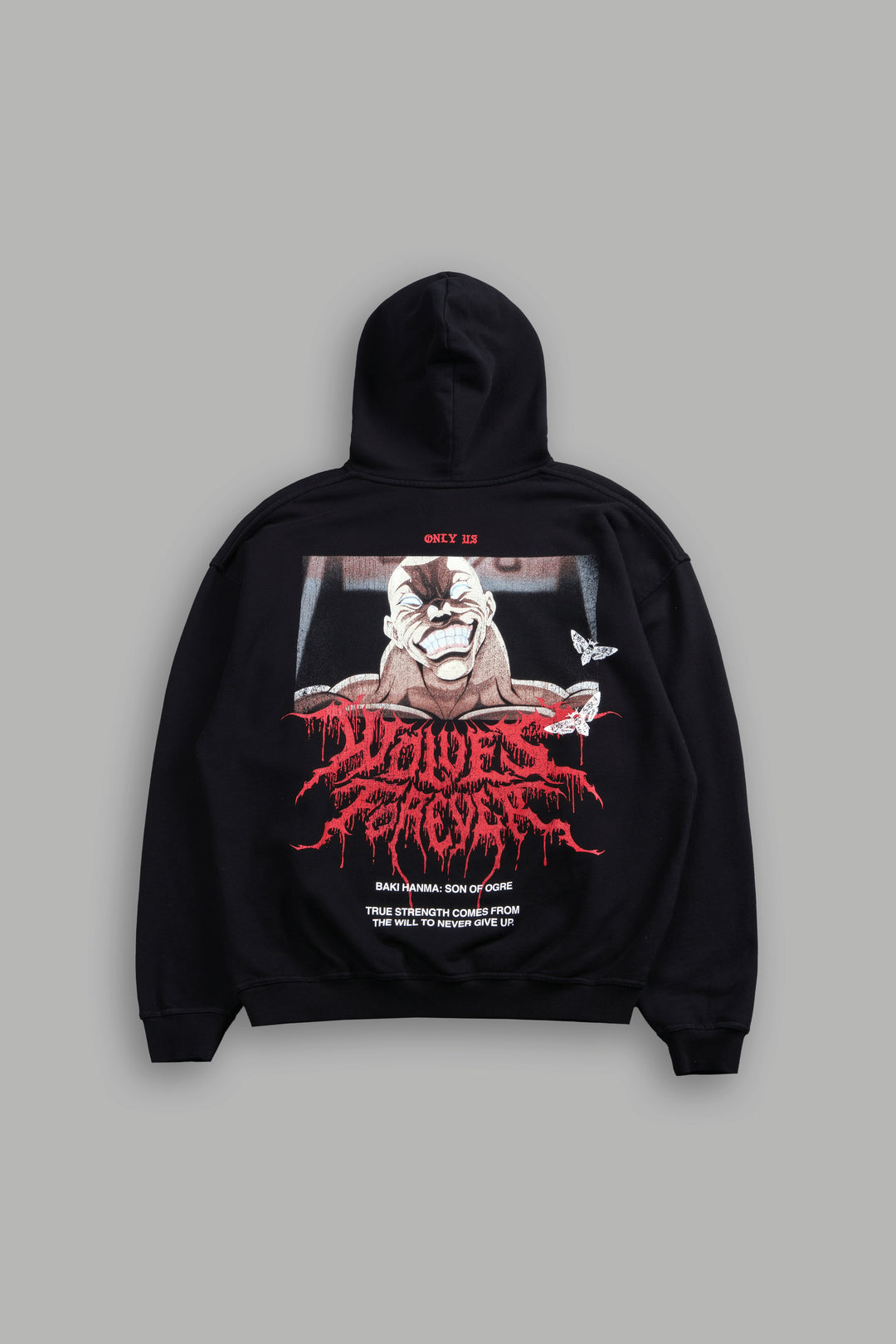Jack Hammer "Grunge" Hoodie in Black