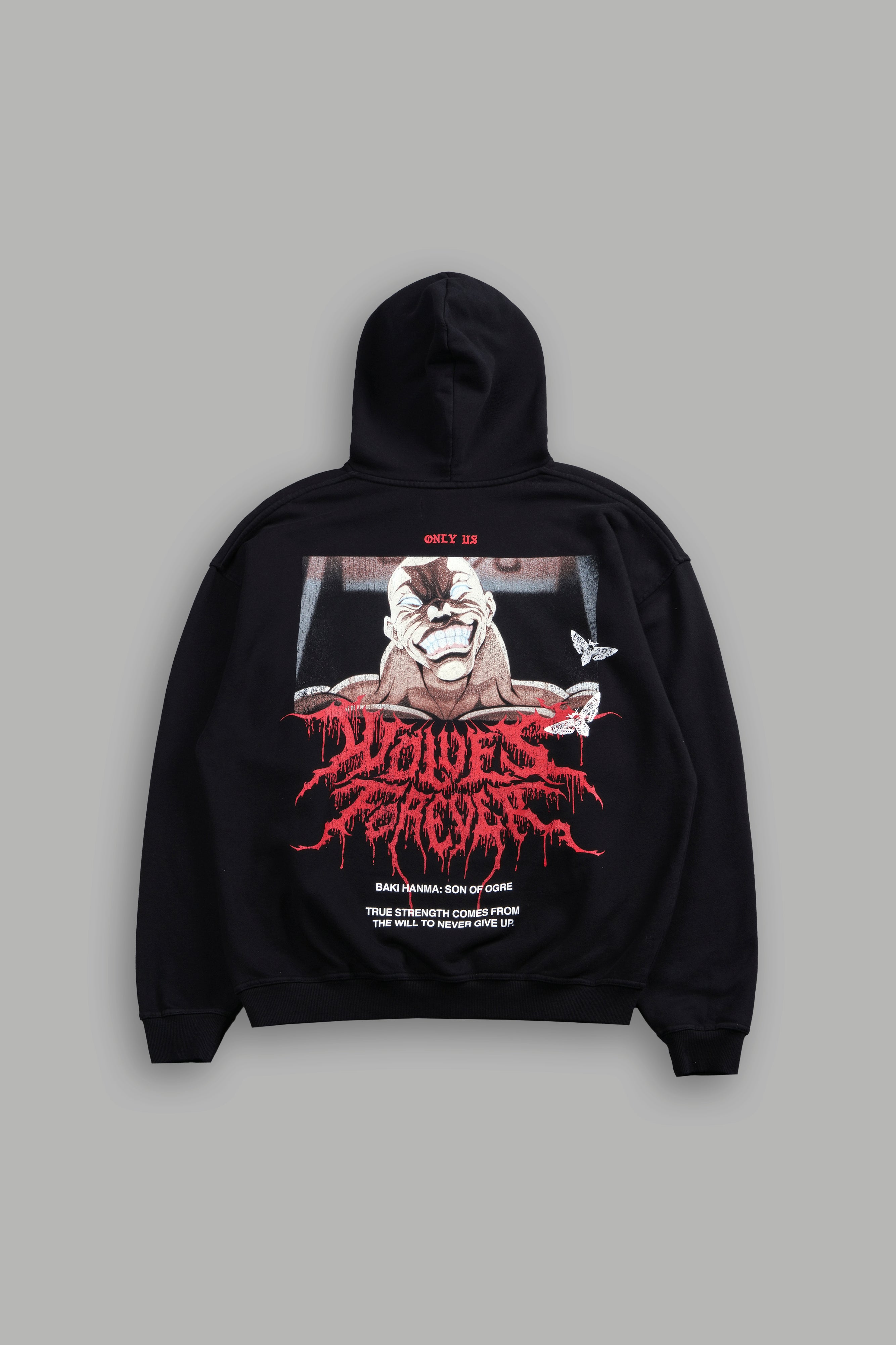 Jack Hammer "Grunge" Hoodie in Black