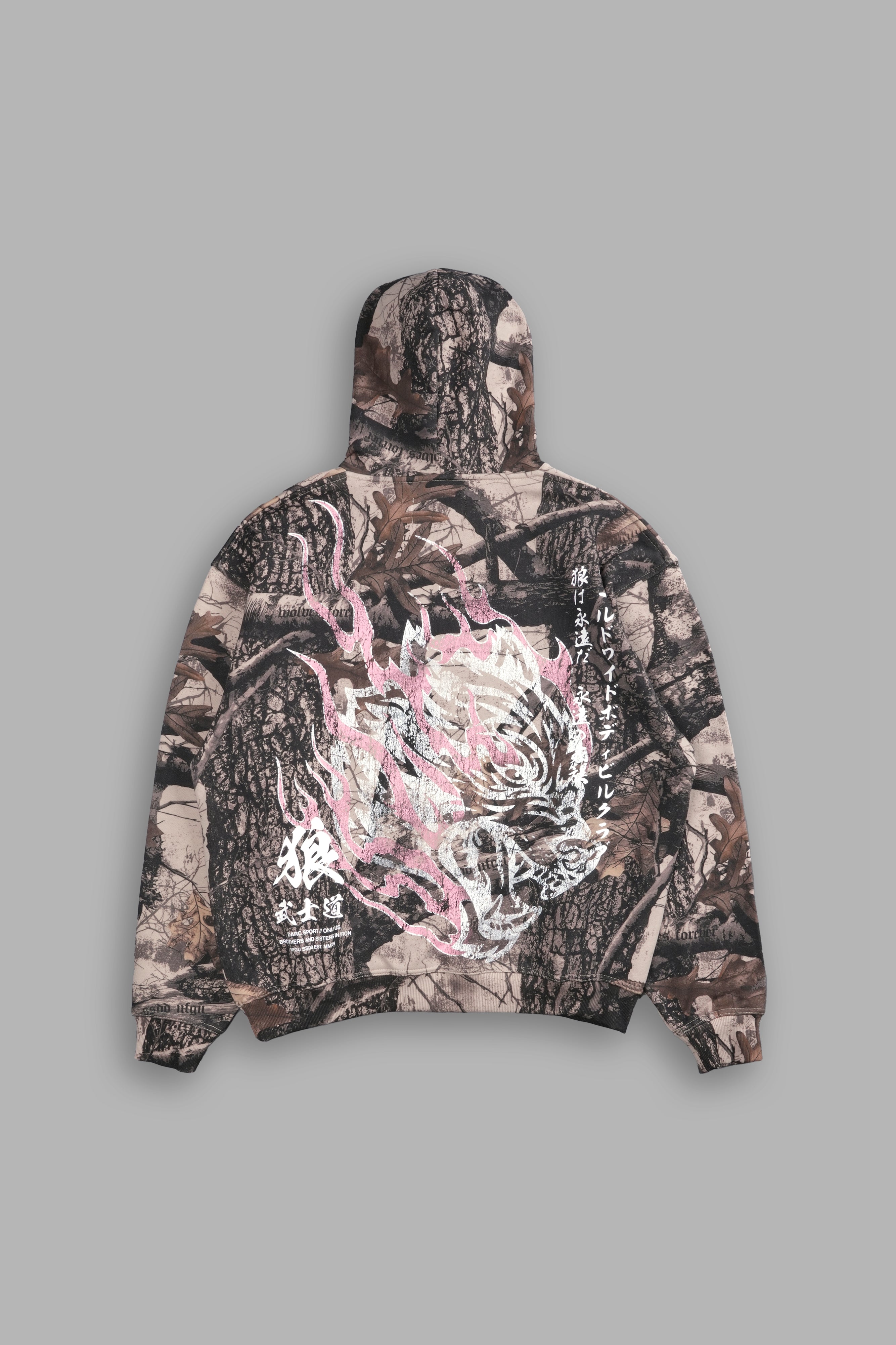 Inferno "Pierce" Unisex Hoodie in Clay Woodland Camo