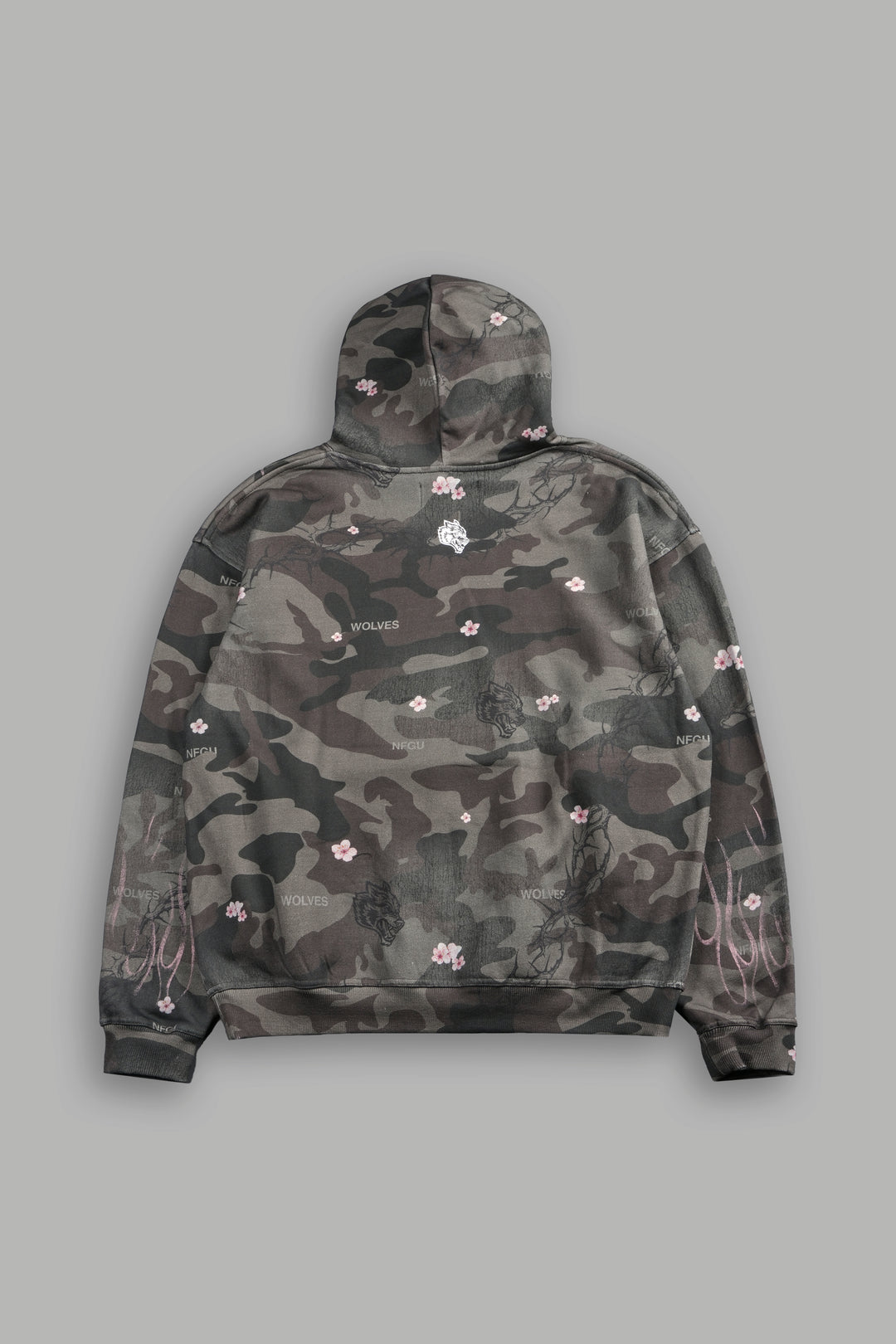 Darc Blossom Pierce Hoodie in Warrior In A Garden Green Camo