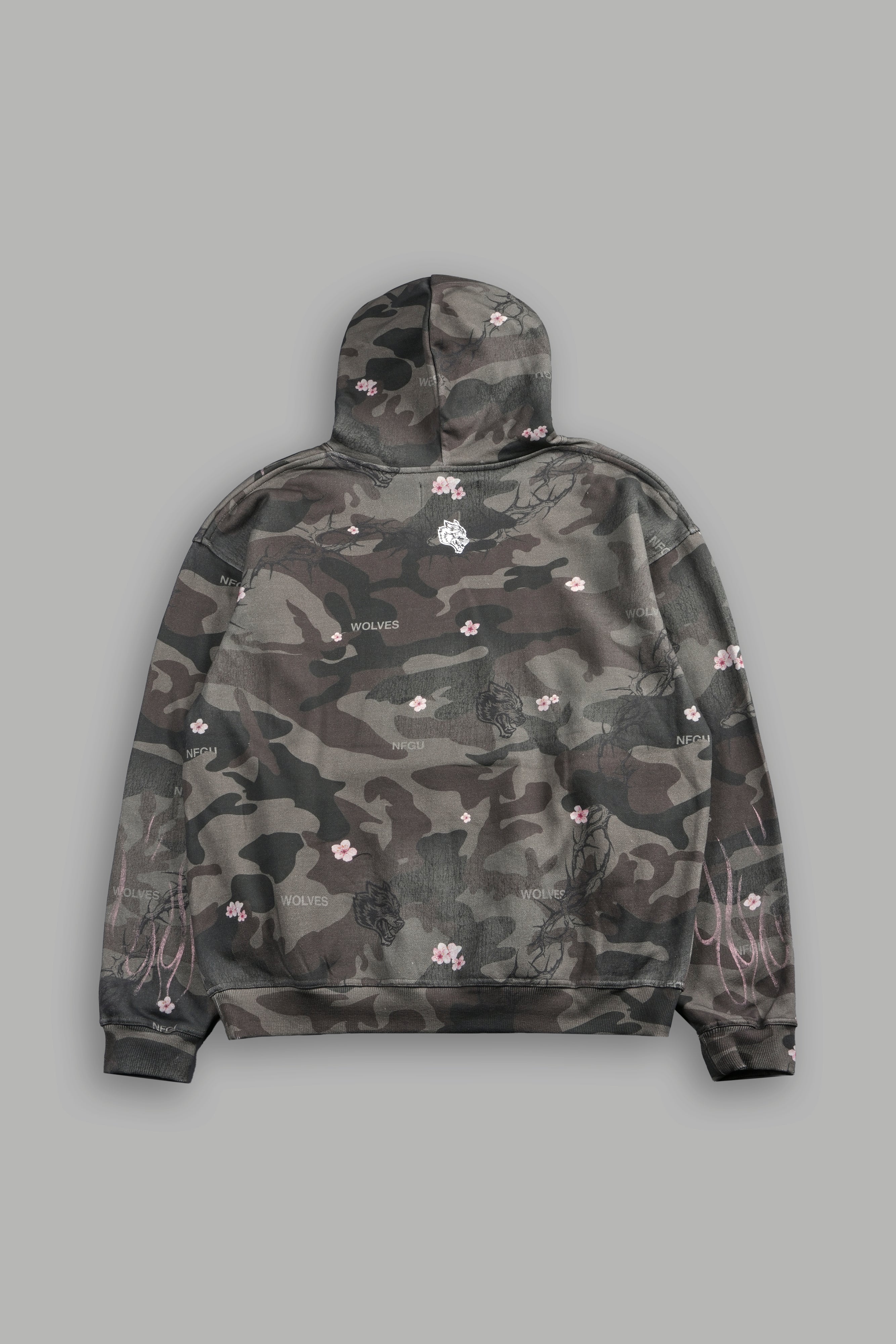 Darc Blossom Pierce Hoodie in Warrior In A Garden Green Camo