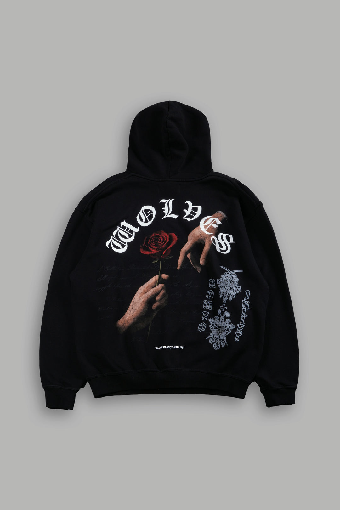 Crossed Hearts "Pierce" Hoodie in Black