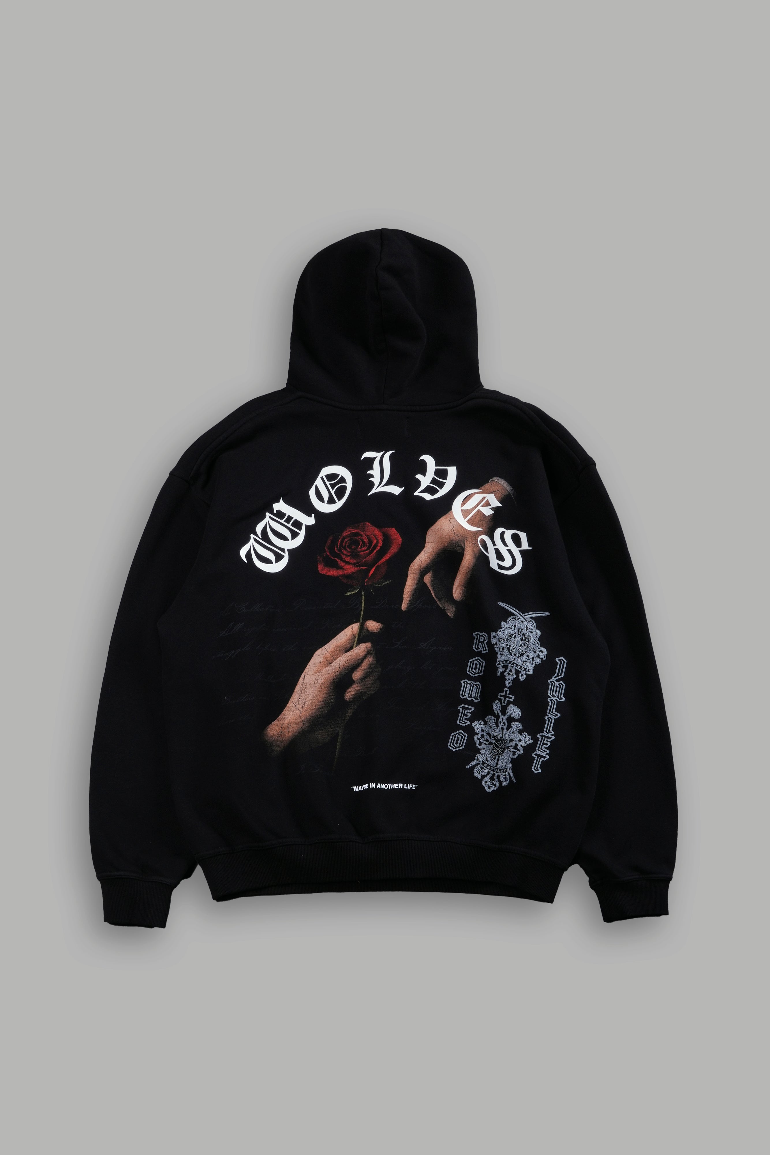 Crossed Hearts "Pierce" Hoodie in Black