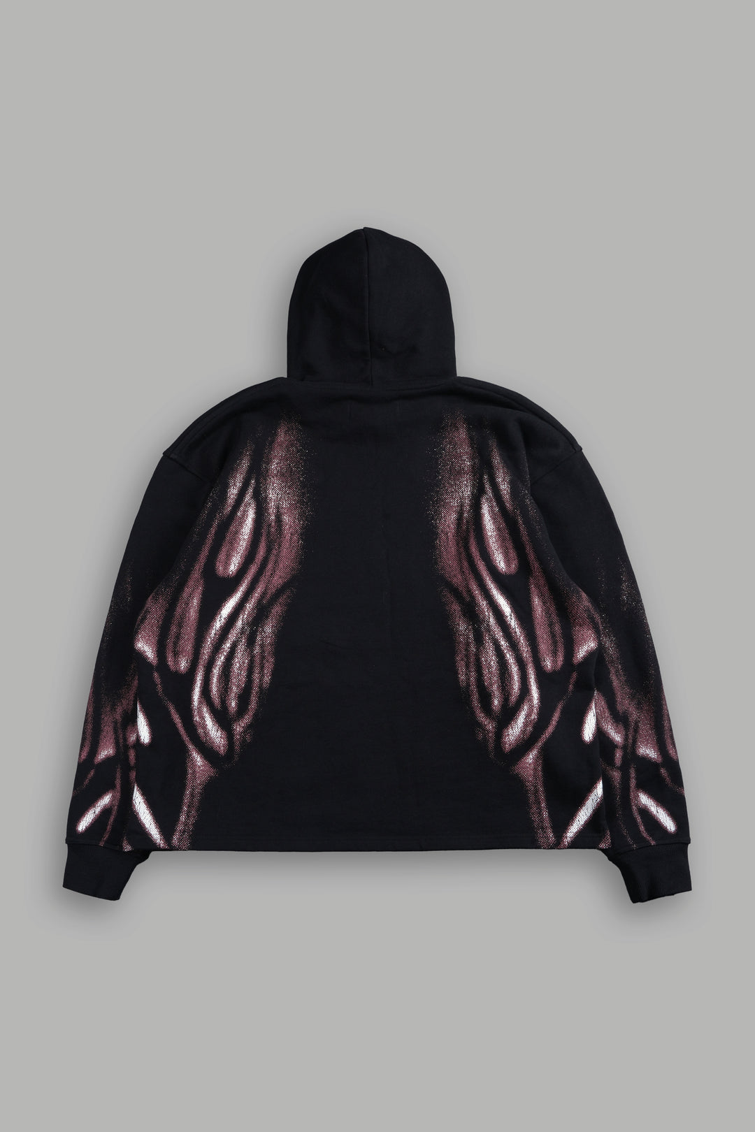 Dark Flame Moaty Hoodie in Black