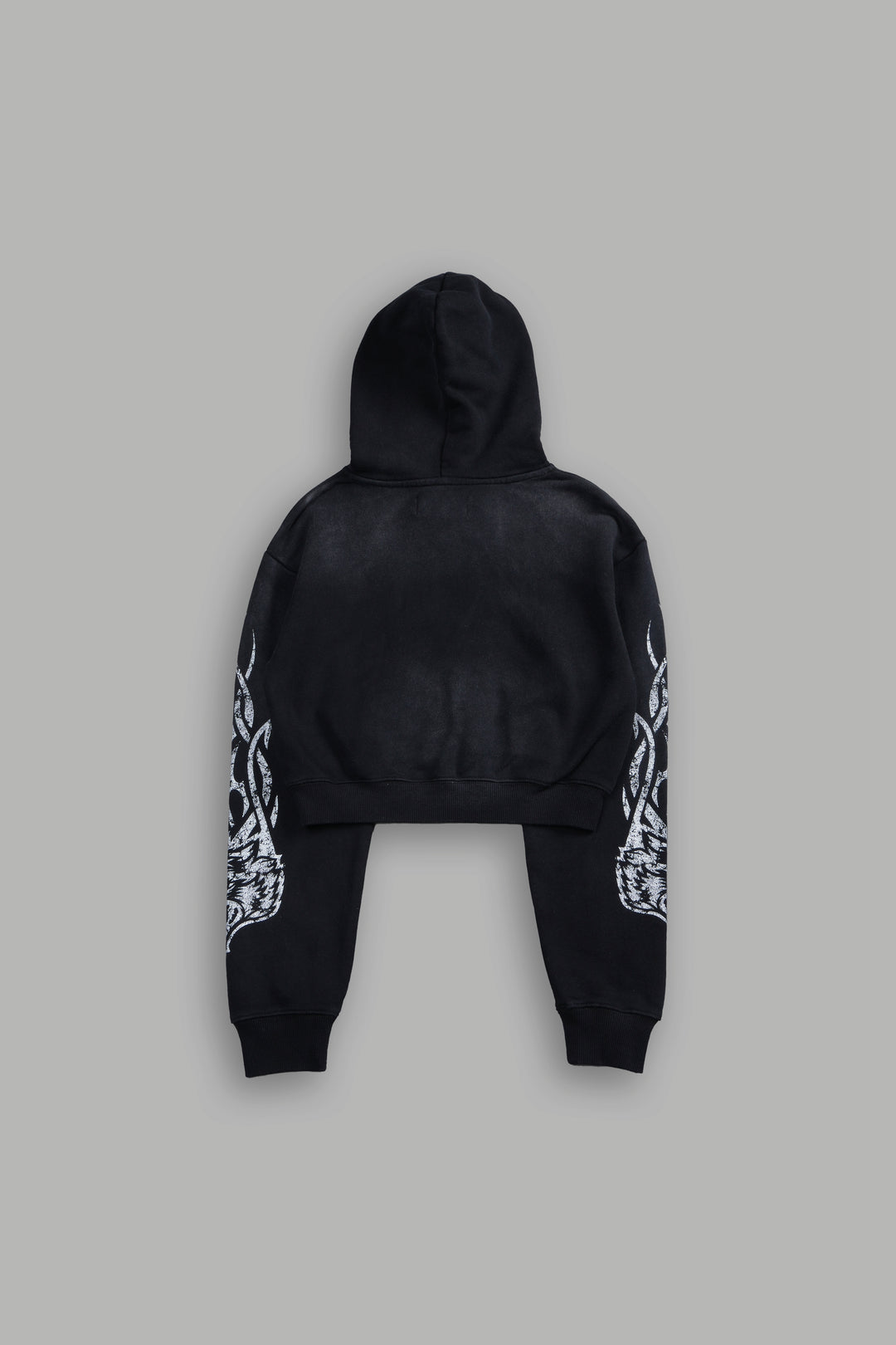 Finite Flame "Rose" She Hoodie in Black Drift Wash