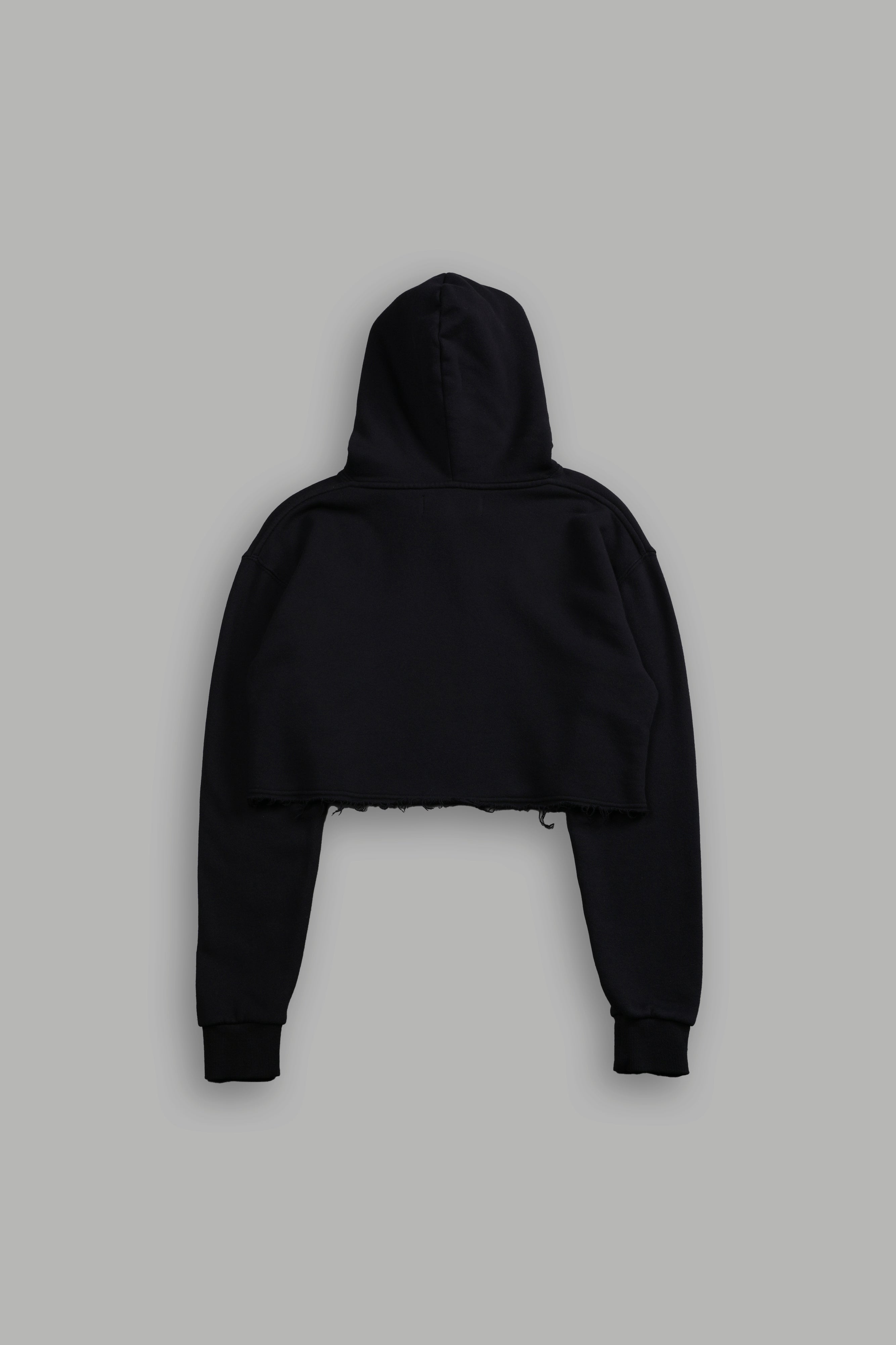 Wolf Pyramid "Pierce" Cropped Hoodie in Black