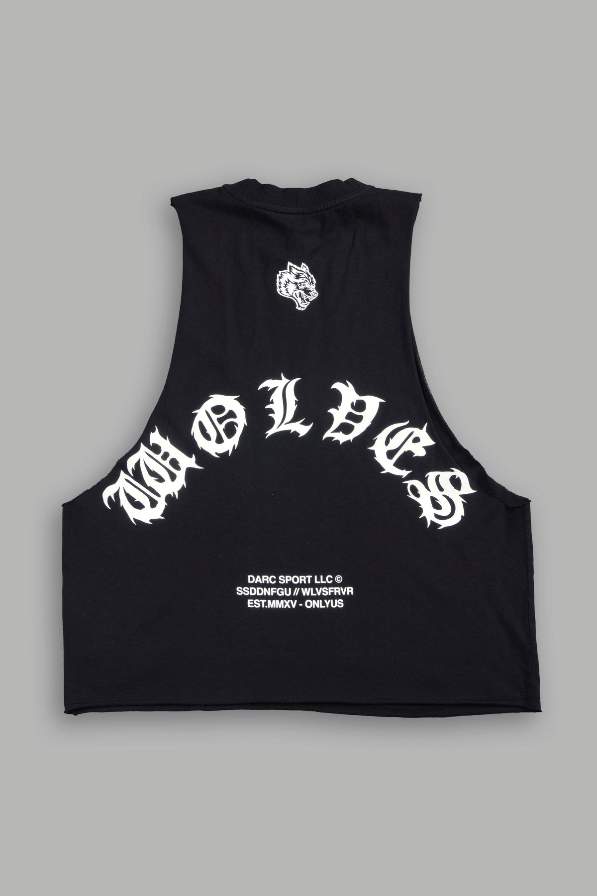 Jason Forever Grunge Raw Hem Box Cut Tommy Muscle Tee In Black