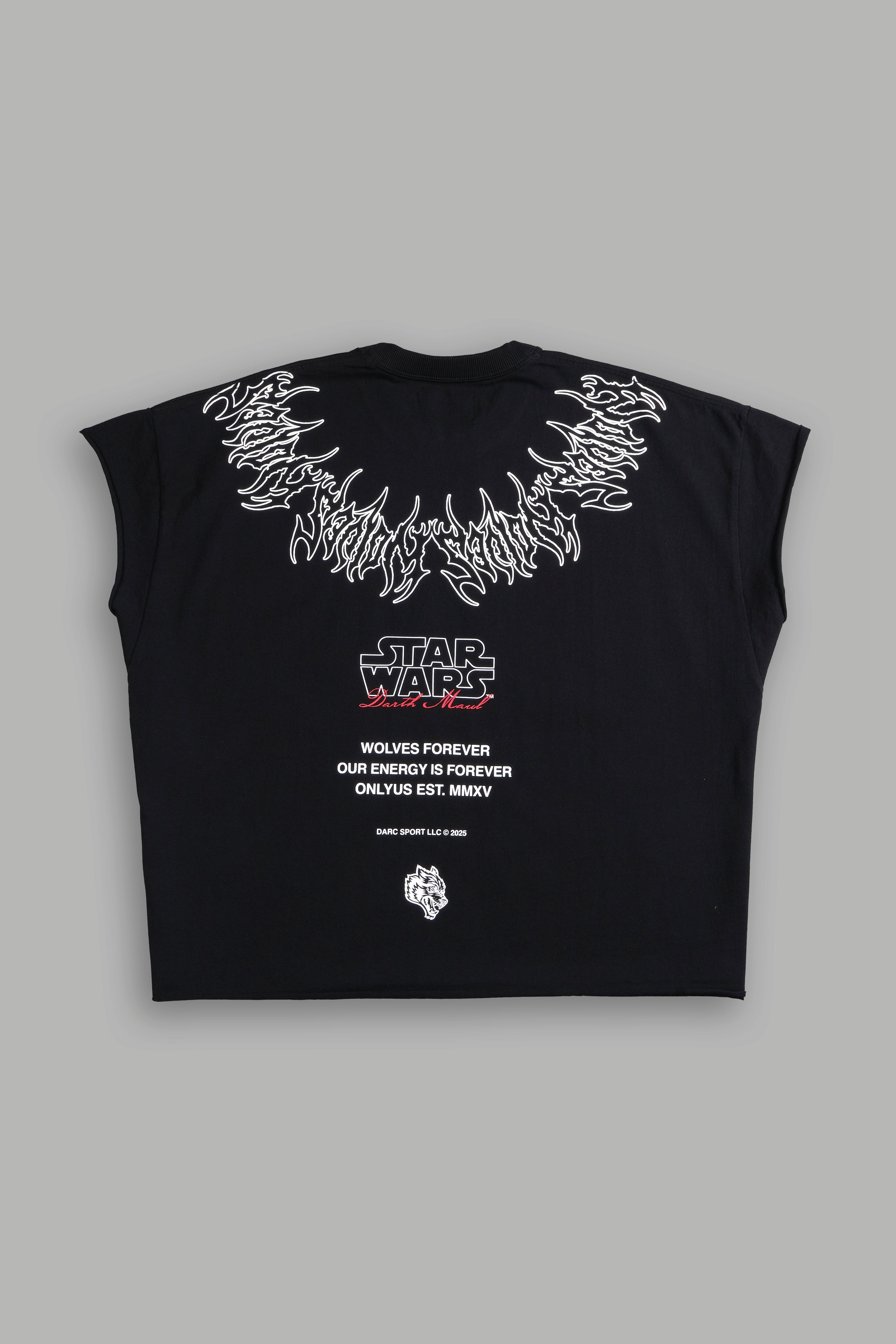Dark Apprentice "Grunge" Cut Off Tee in Black