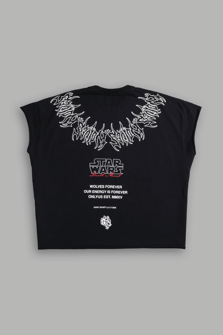 Dark Apprentice "Grunge" Cut Off Tee in Black
