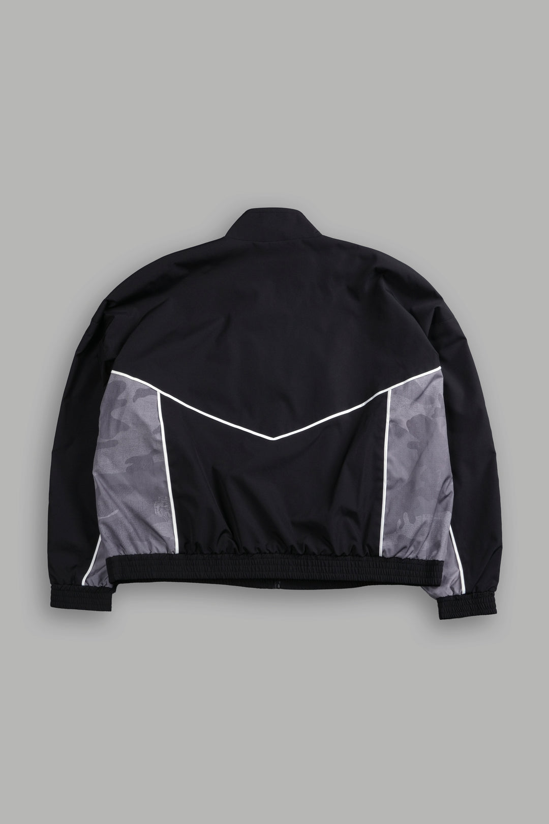 Drip Hesh Quinn Track Jacket in Black/Lush Vintage Woodland Camo