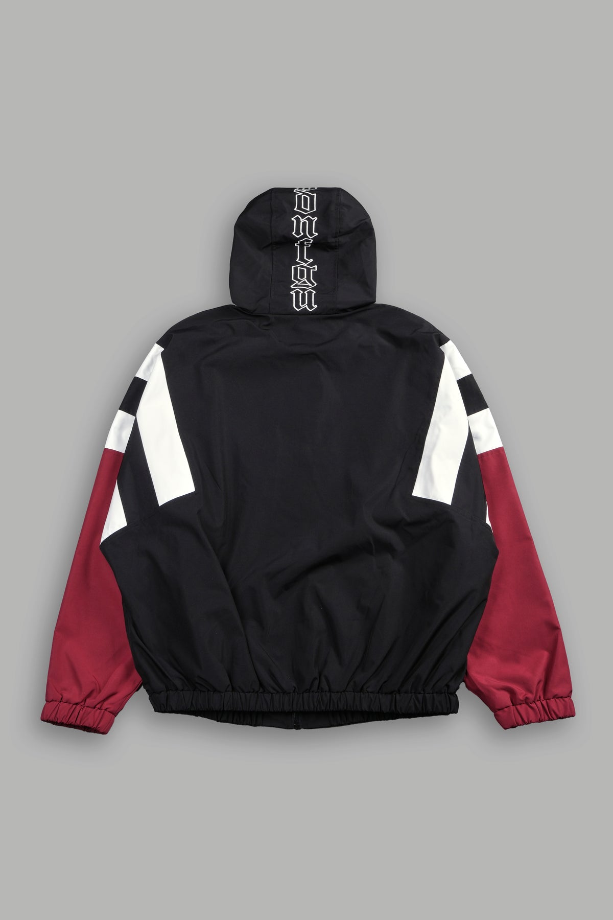 Lobo Chopper Brolic Track Jacket In Black/Cherry Red
