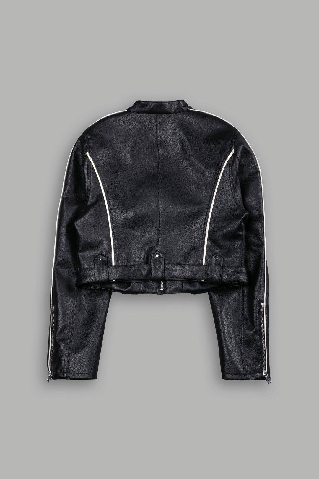 Chopper Wolf Letty Moto Jacket in Black/White