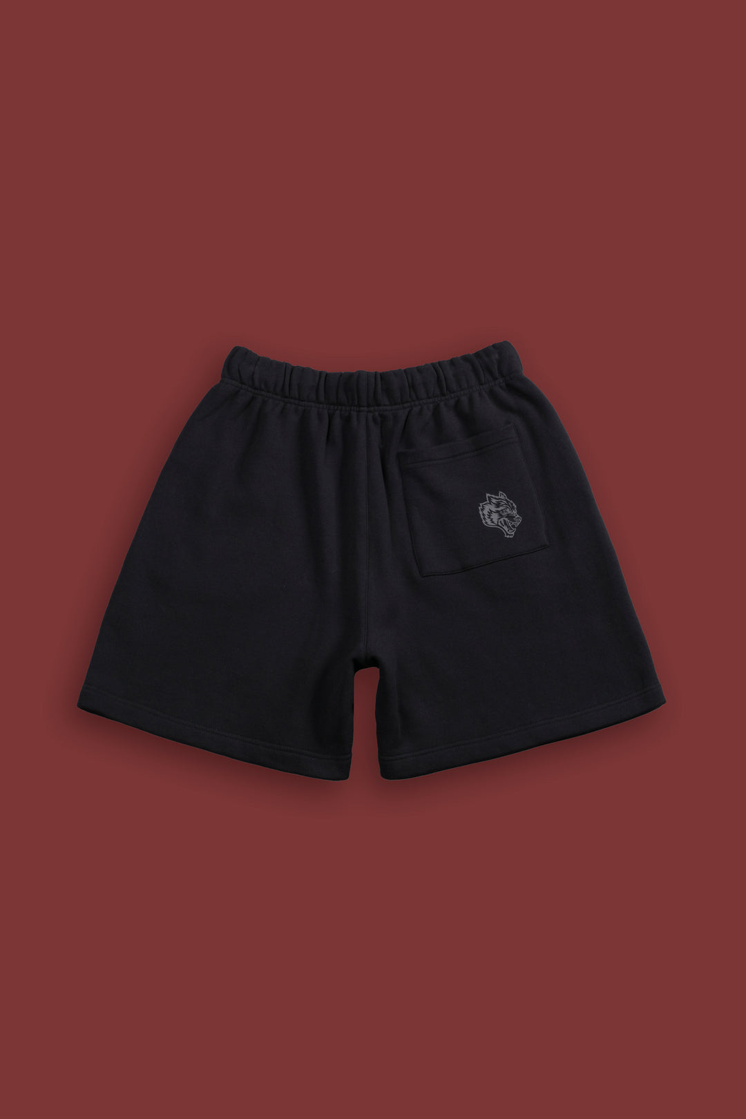 Stud Wolf Post Lounge Sweat Shorts in Black