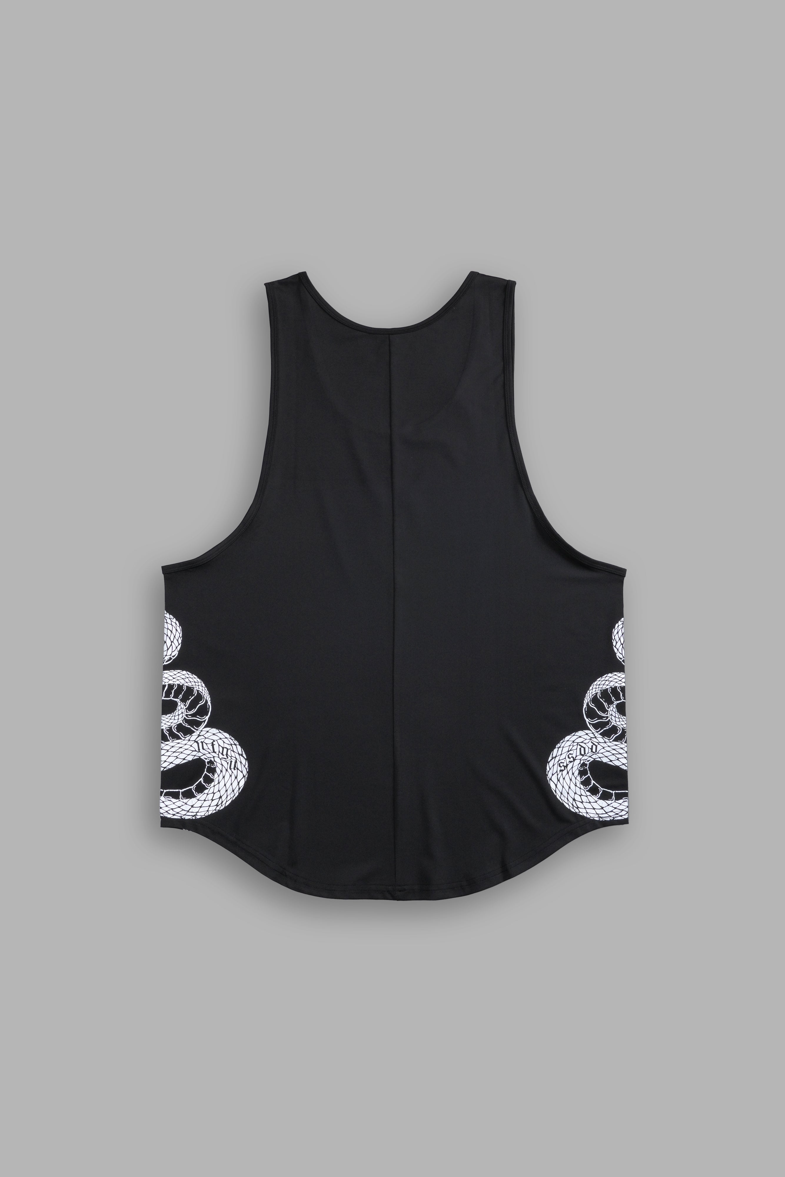 Renewal "Dry Wolf" Back Seam (Drop) Tank in Black