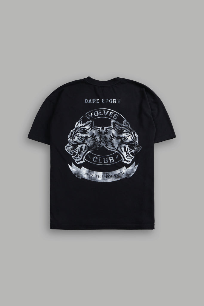 DARC SPORT WOLVES Tシャツ 2015 Darc Sport Wolves Body Building Club Oversized T Shirt Black