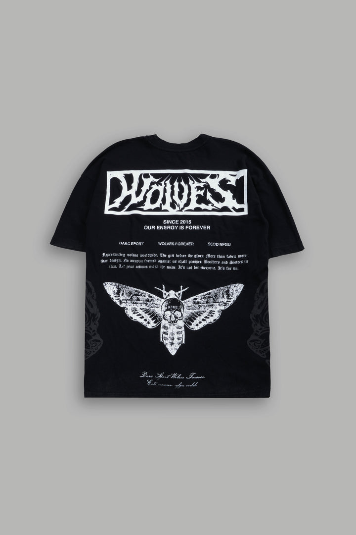 Death's-Head Premium Oversized Tee in Black